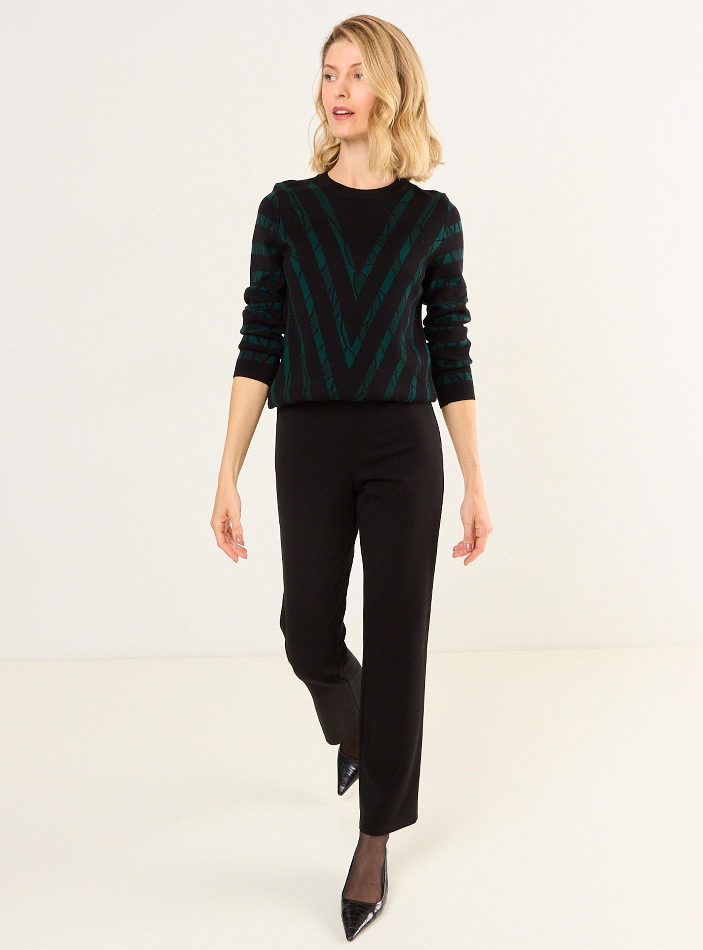 Sweater Tejido de Fantasía Cuello Alto-4