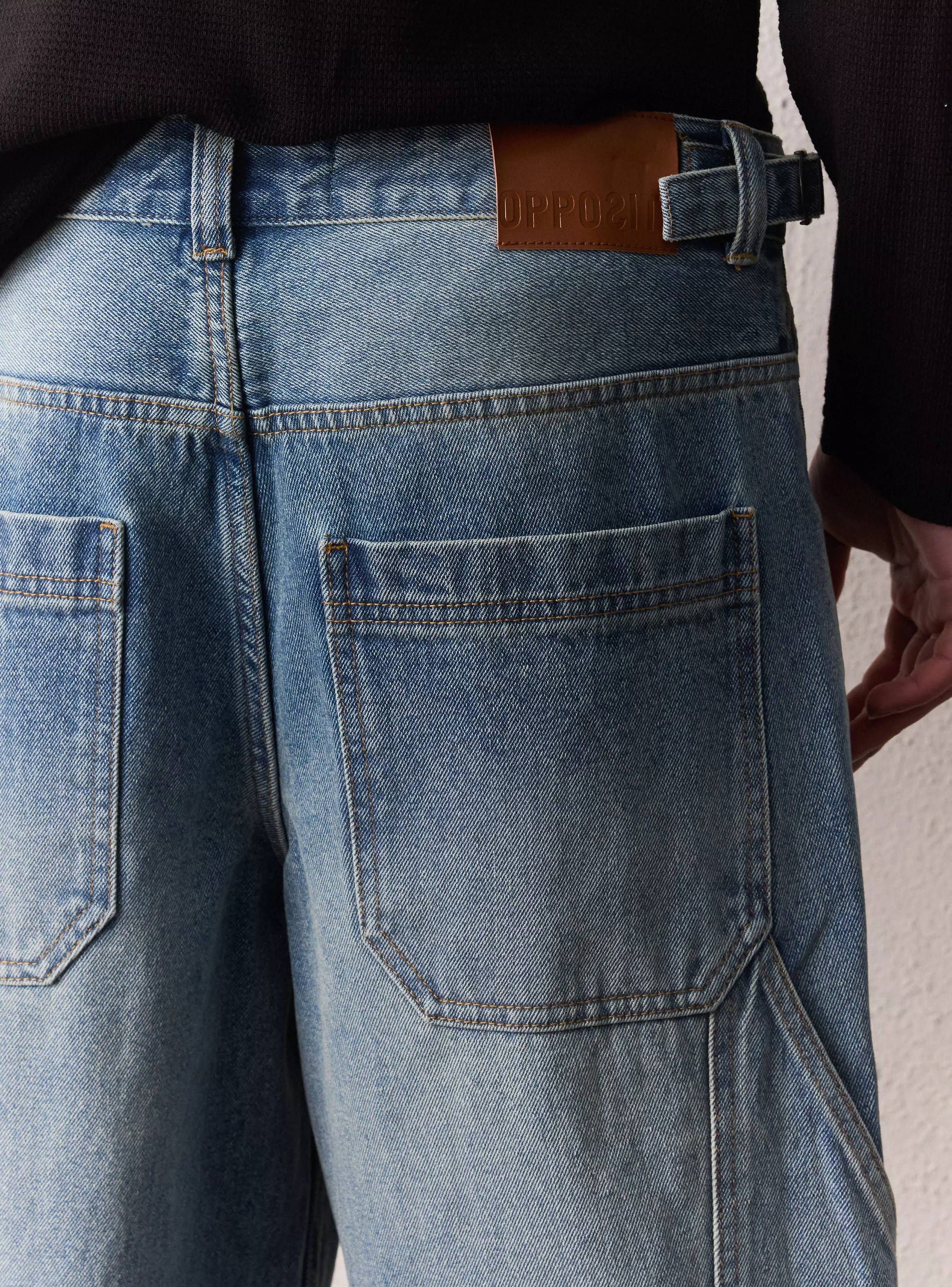 Jeans con Ajustes en la Cintura-3