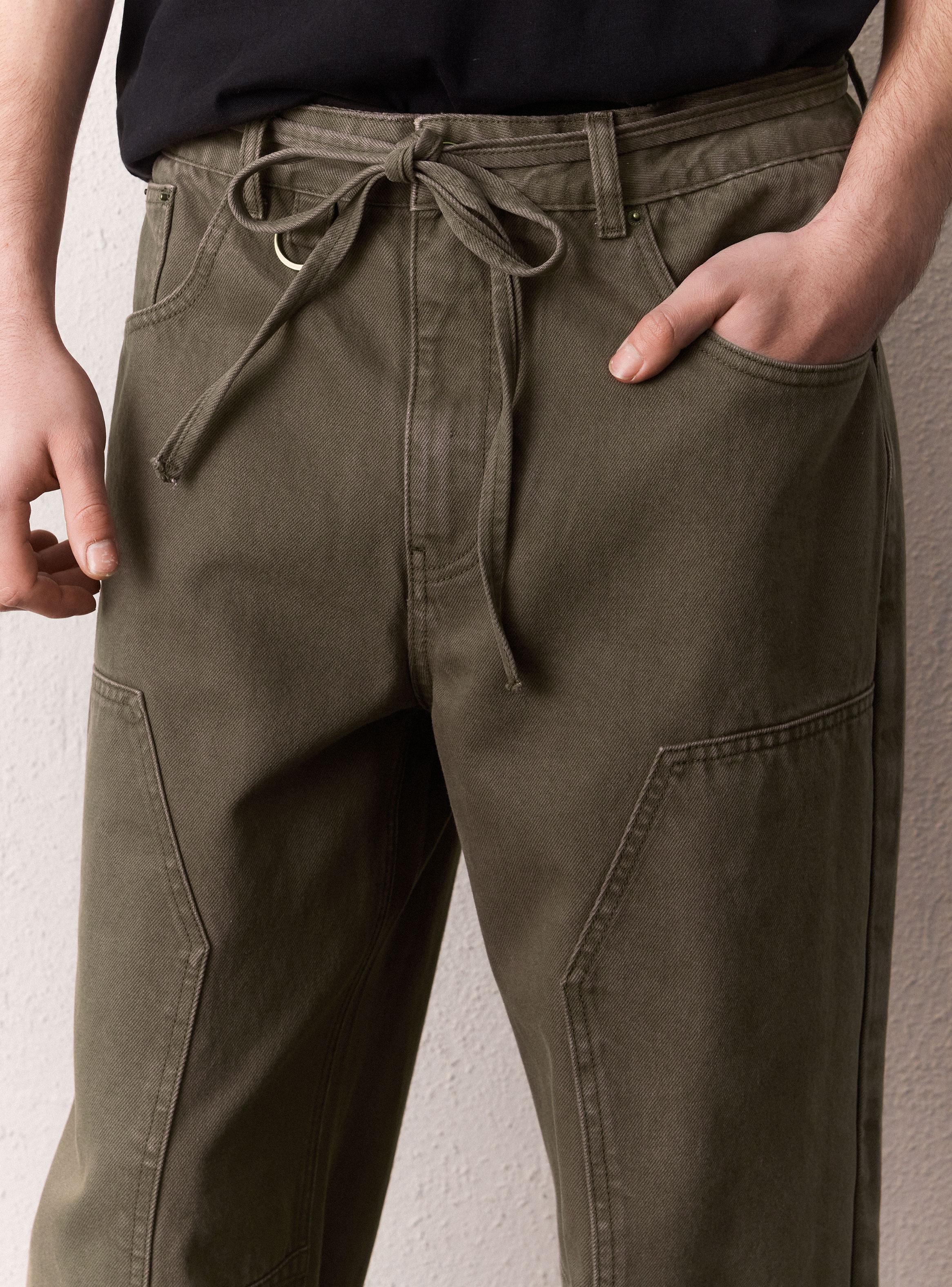 Jeans con Cordón en Cintura-2