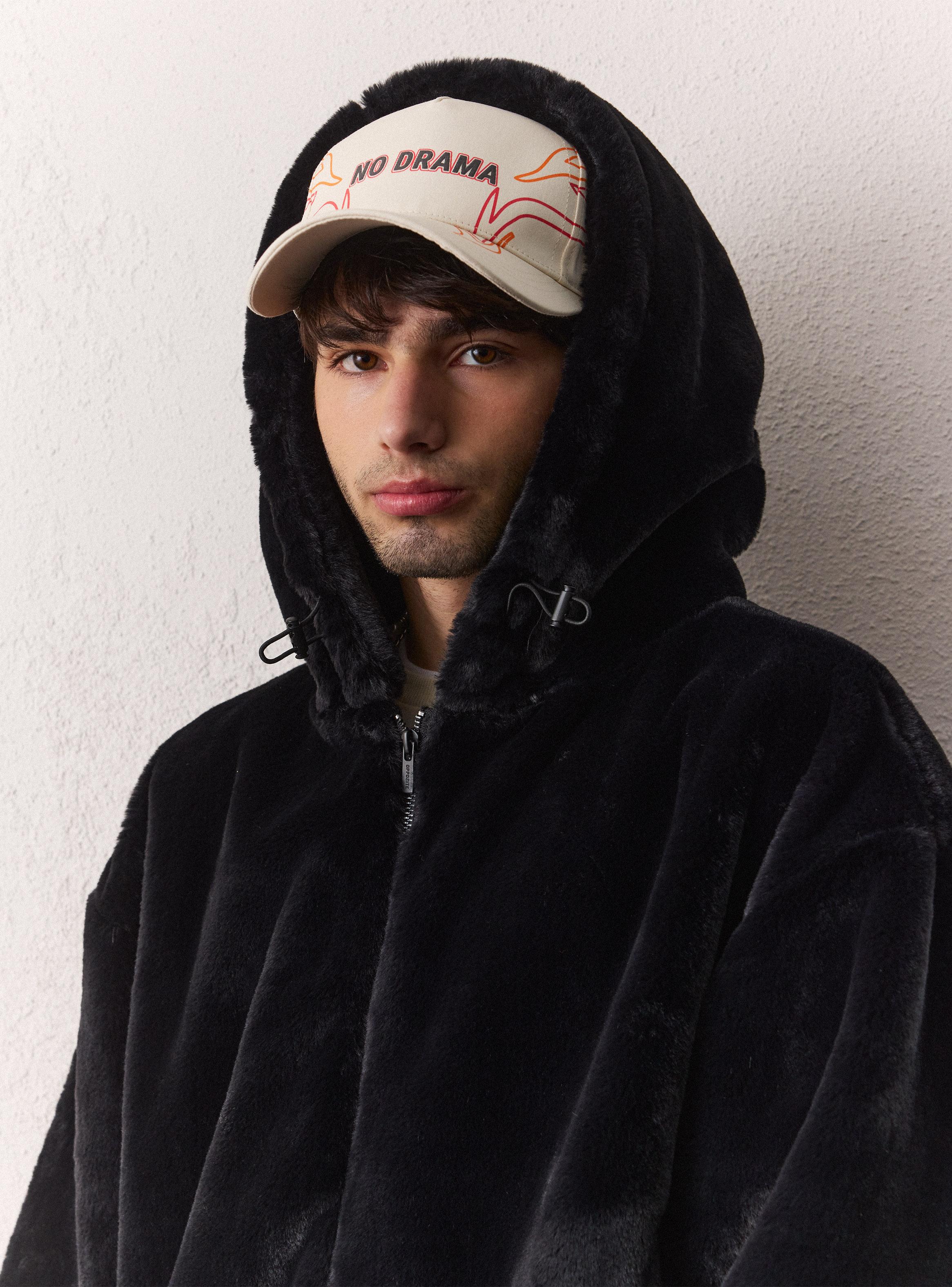 Chaqueta Piel Sintética Pelo Corto-3