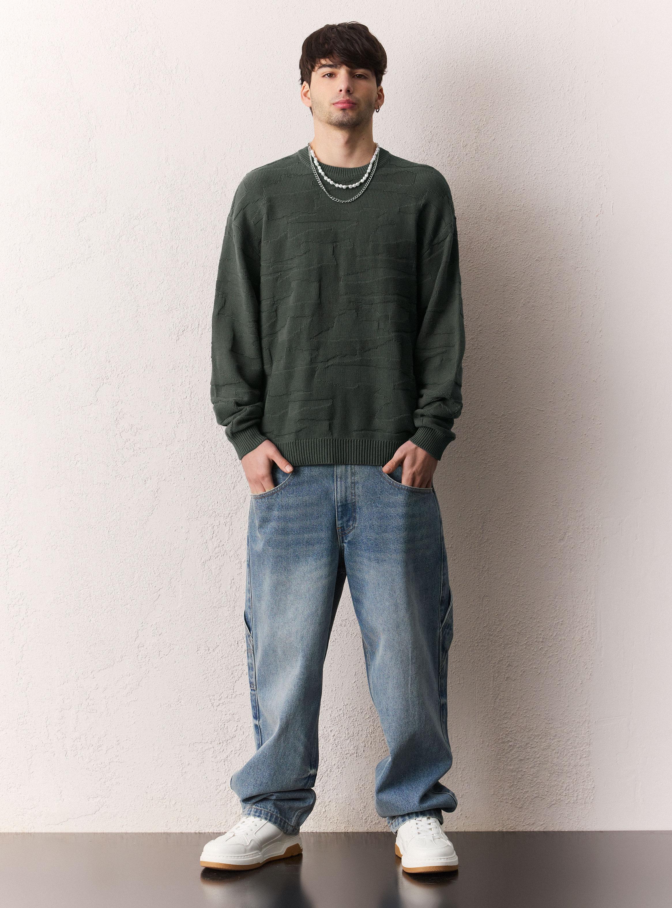 Sweater Jacquard Camuflaje a tono-4