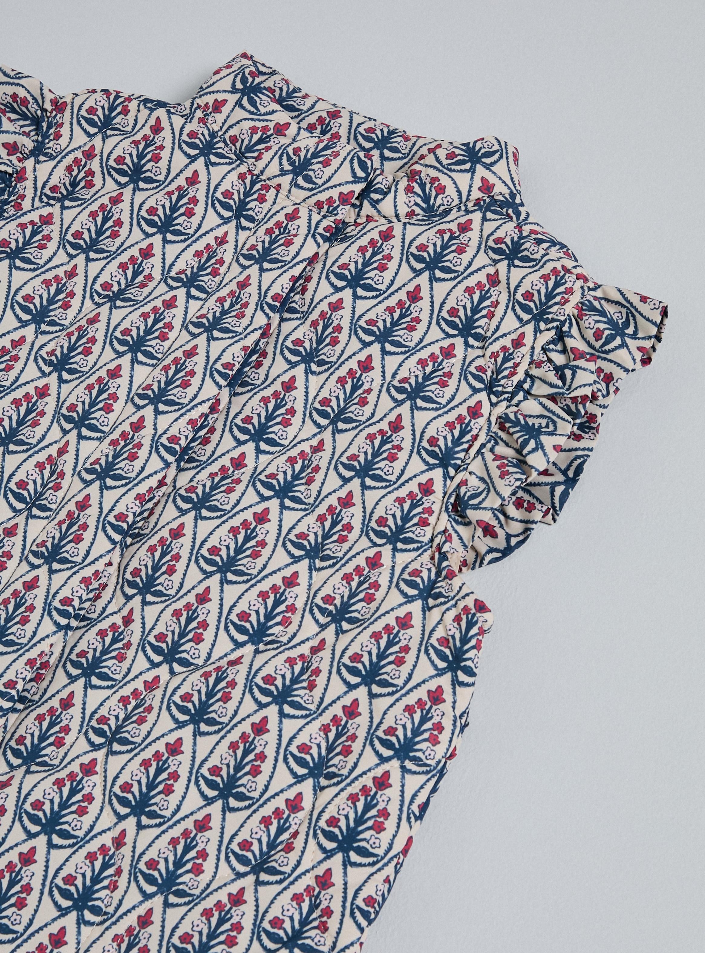 Parka sin Manga con Vuelitos Full Print-3