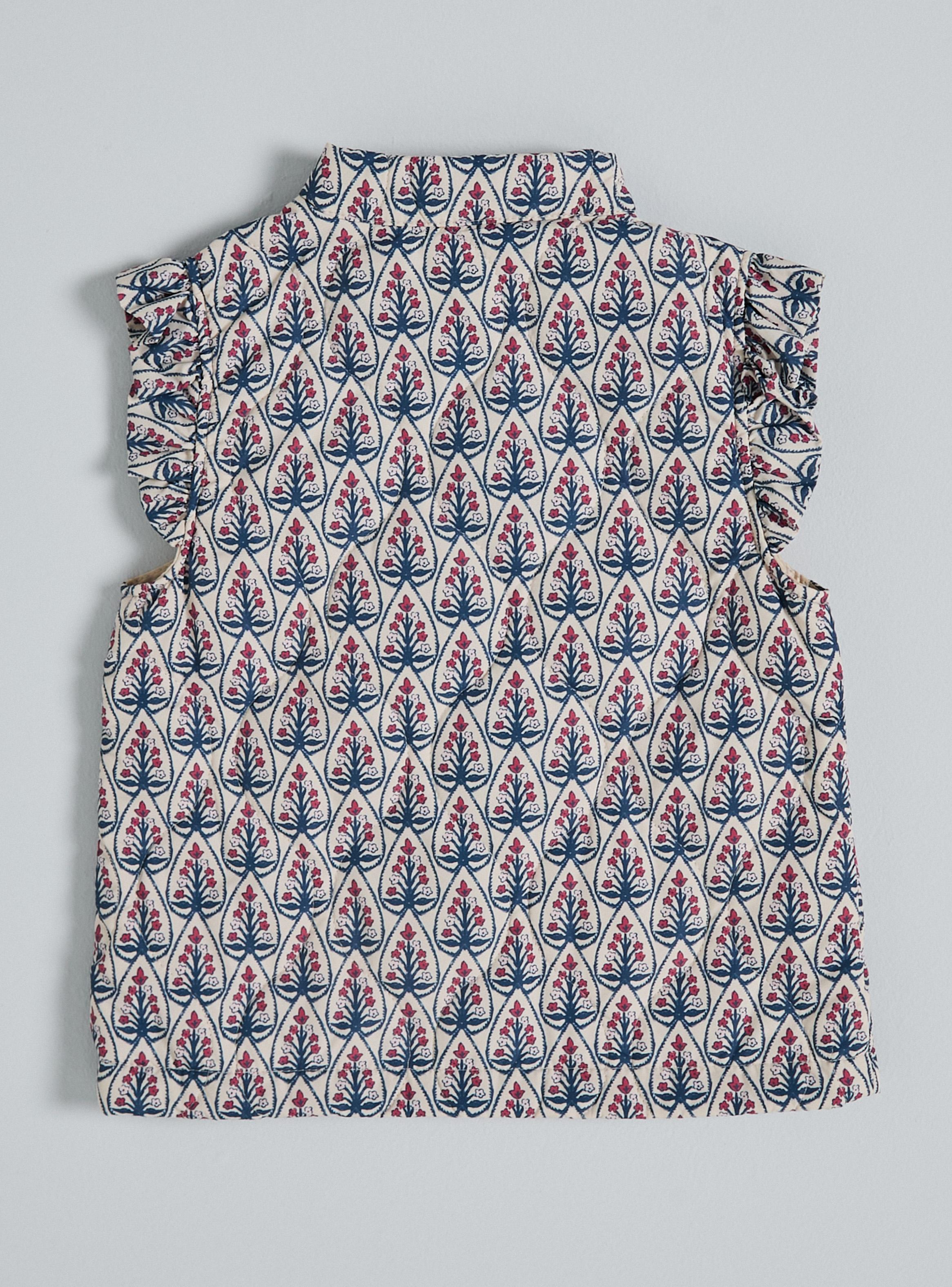 Parka sin Manga con Vuelitos Full Print-2