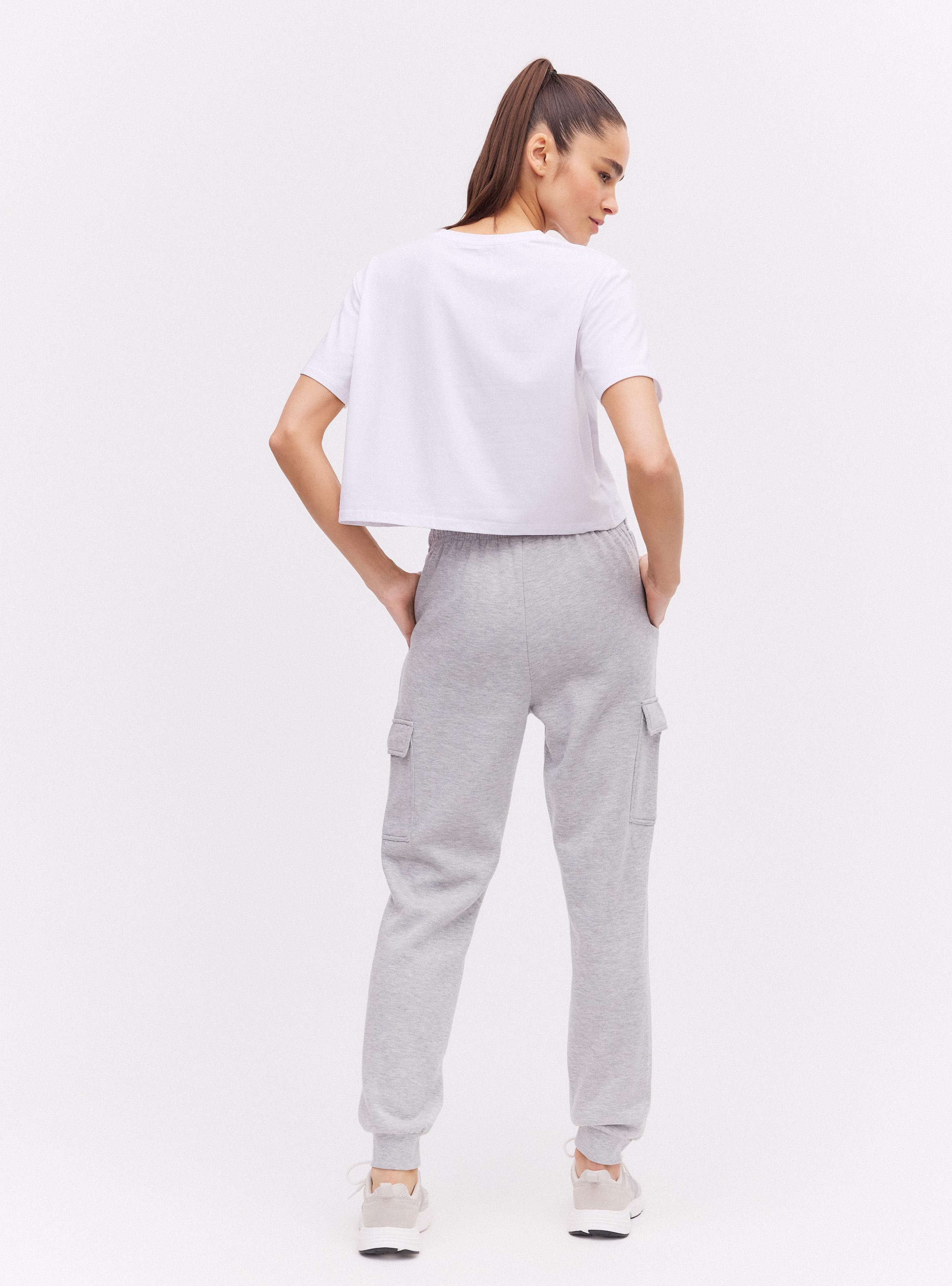 Pantalón de Buzo Cargo Wide Leg-5