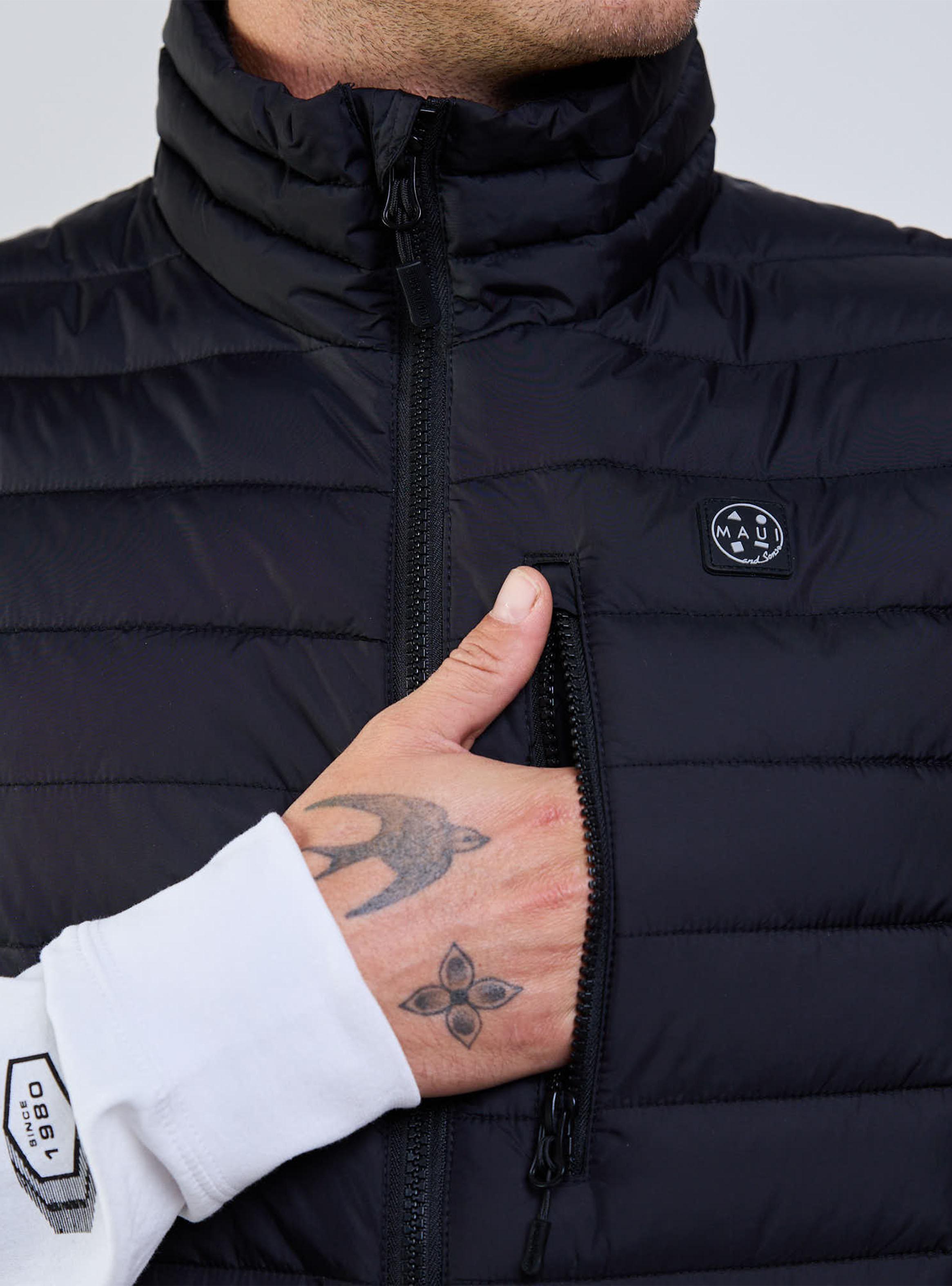 Parka Sin Manga Acolchada-5