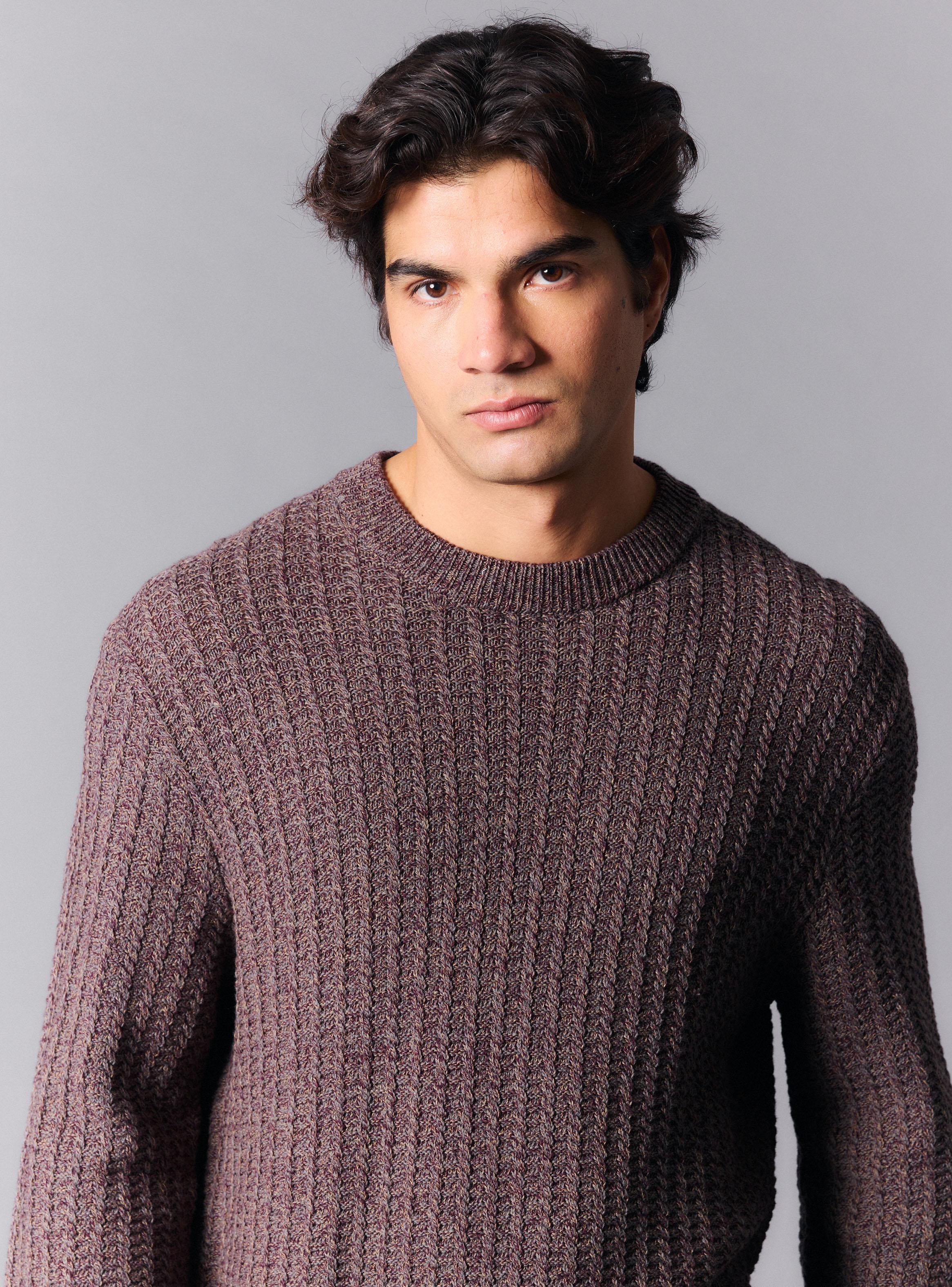 Sweater Melange Cuello Redondo-2