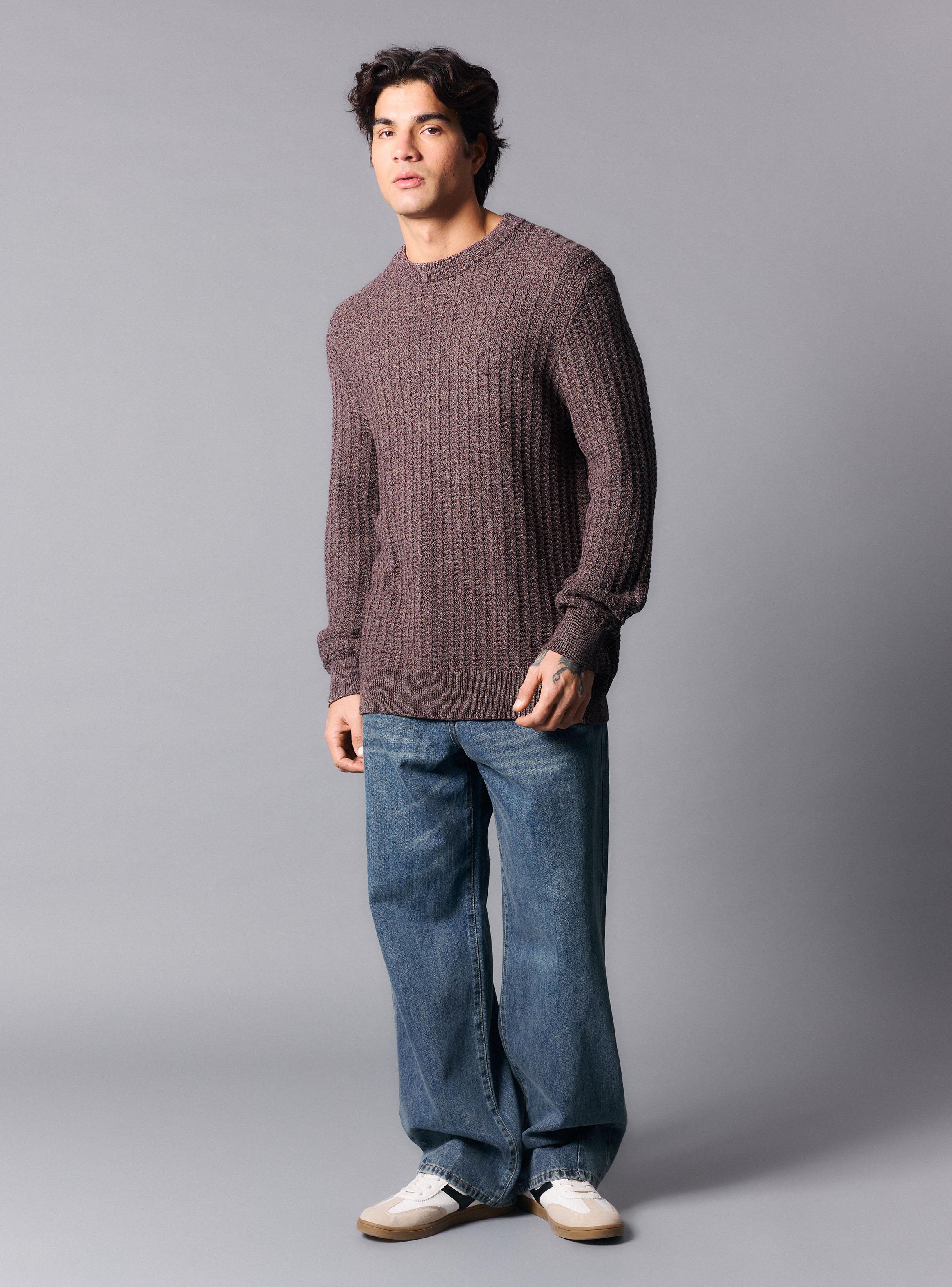Sweater Melange Cuello Redondo-4