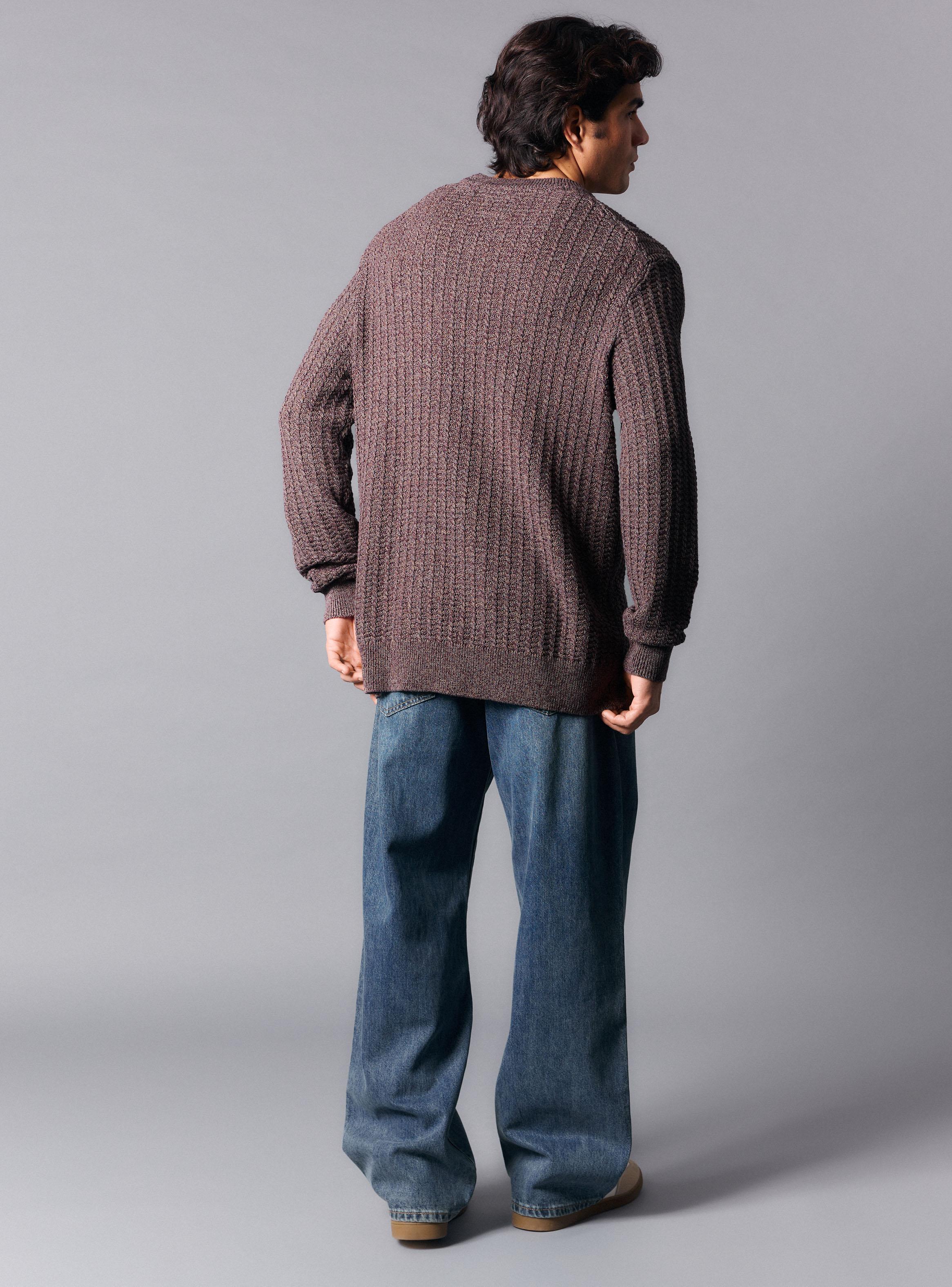 Sweater Melange Cuello Redondo-5