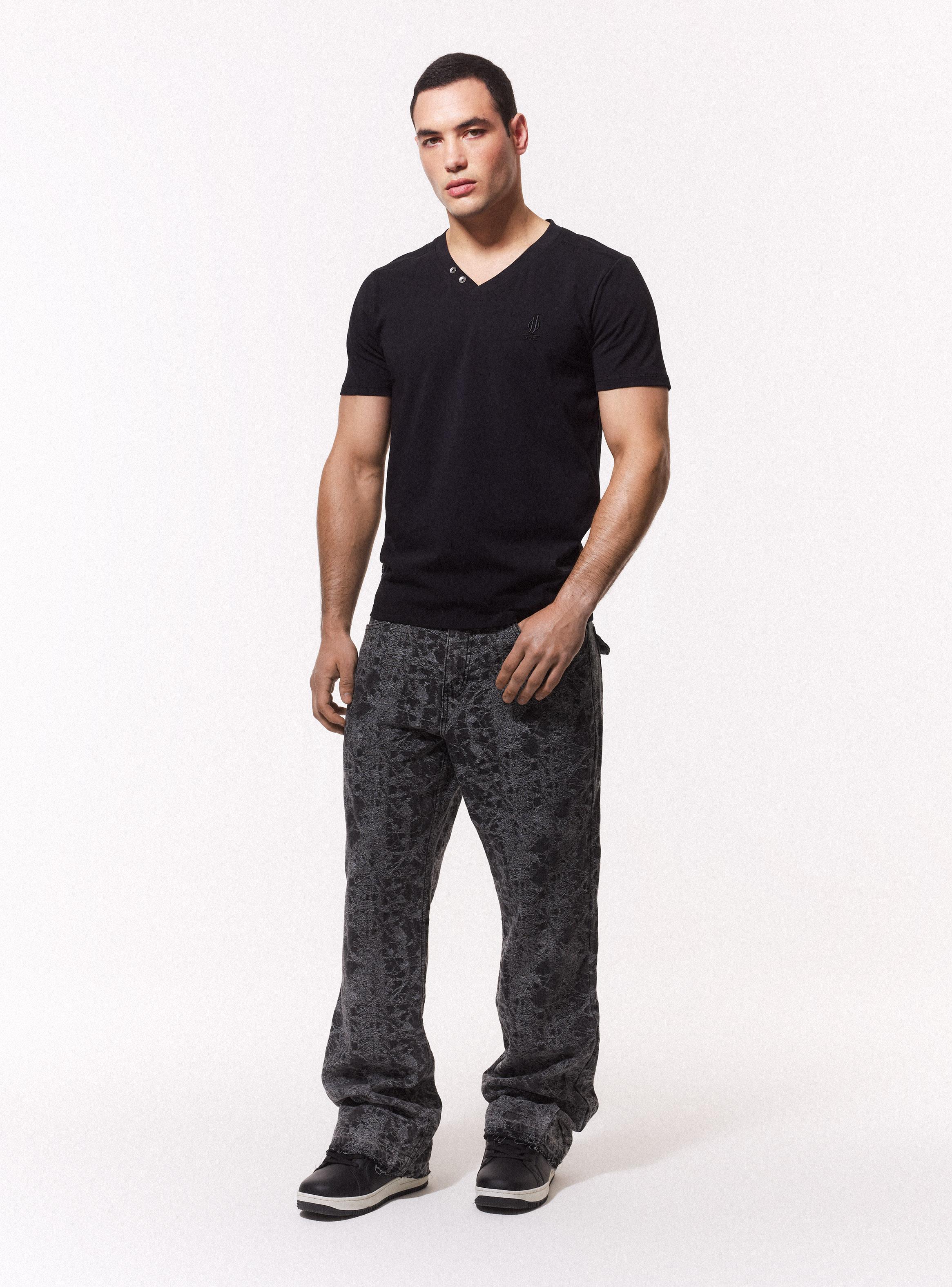 Jeans Relaxed Fit Jacquard-4
