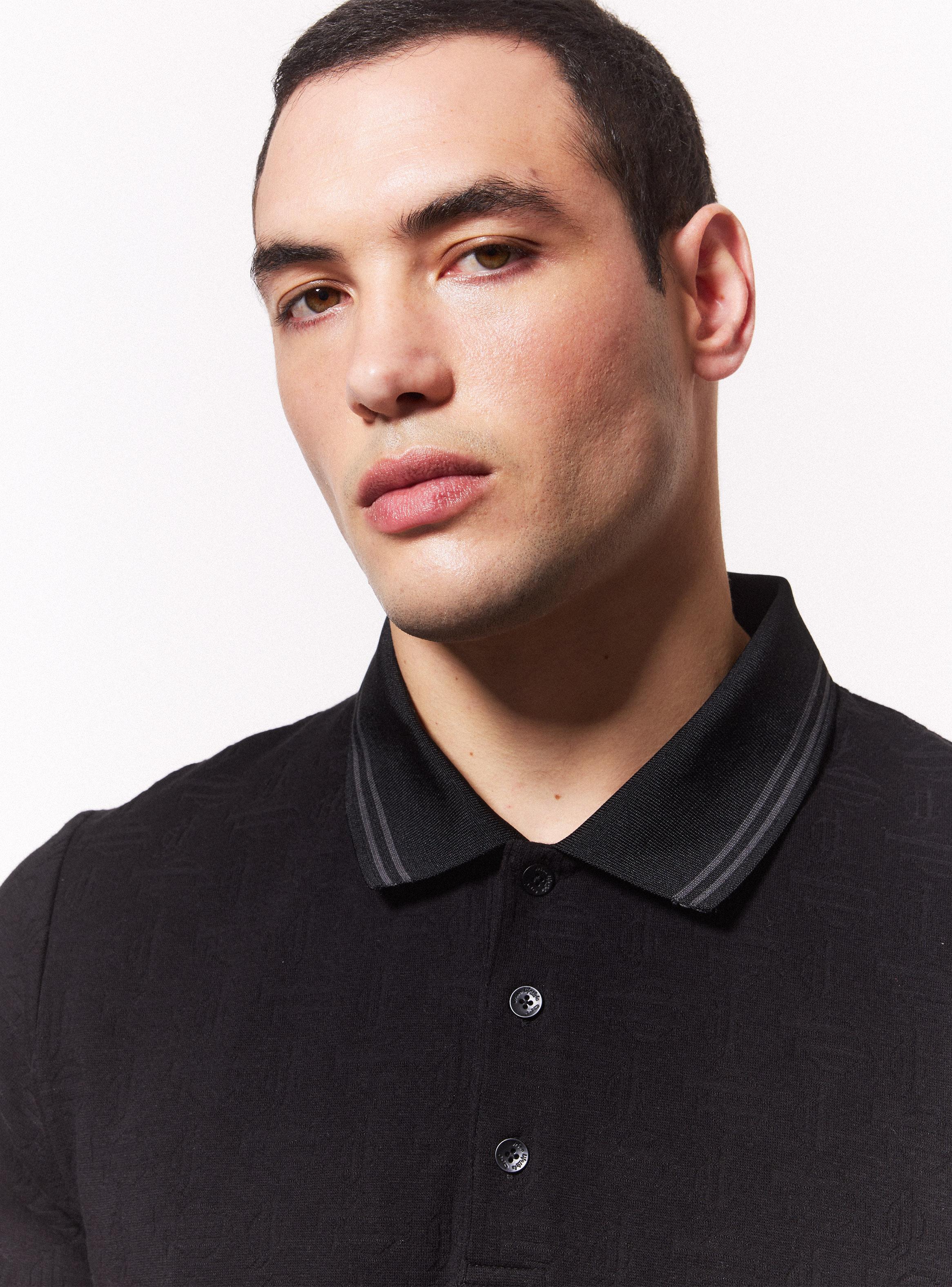 Polera Polo Jacquard-2