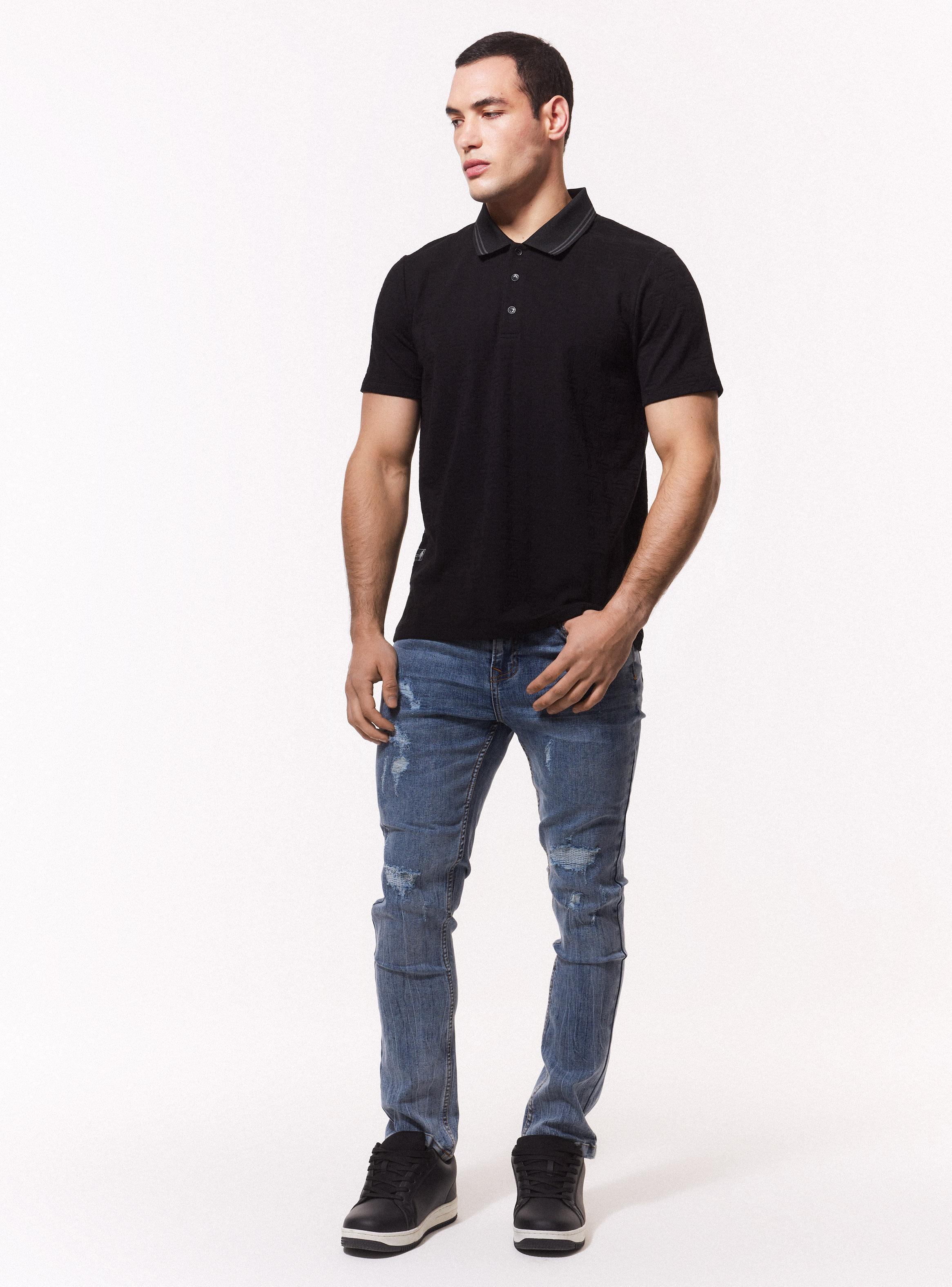 Polera Polo Jacquard-4