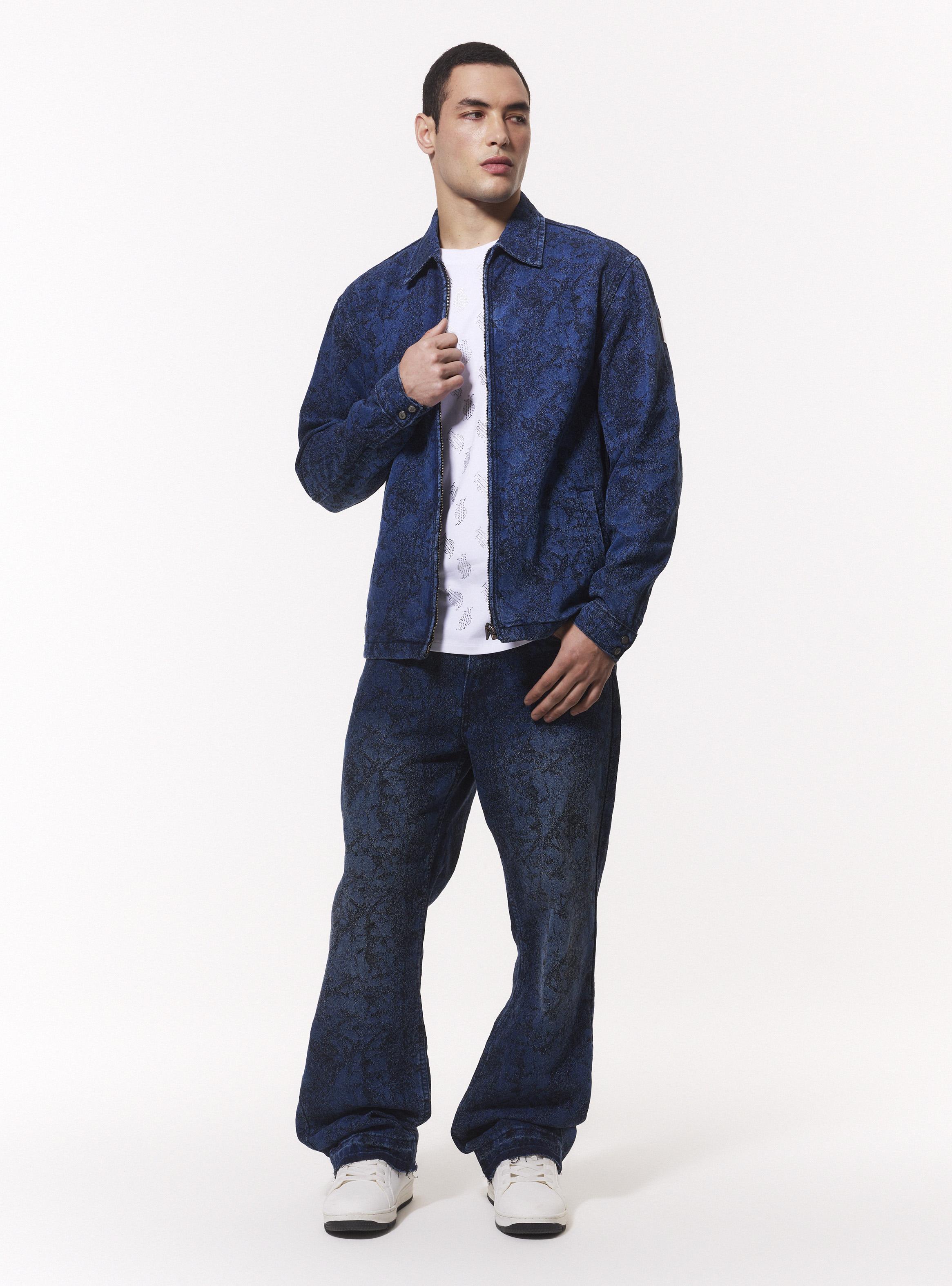 Chaqueta Denim Jacquard Texturado-4
