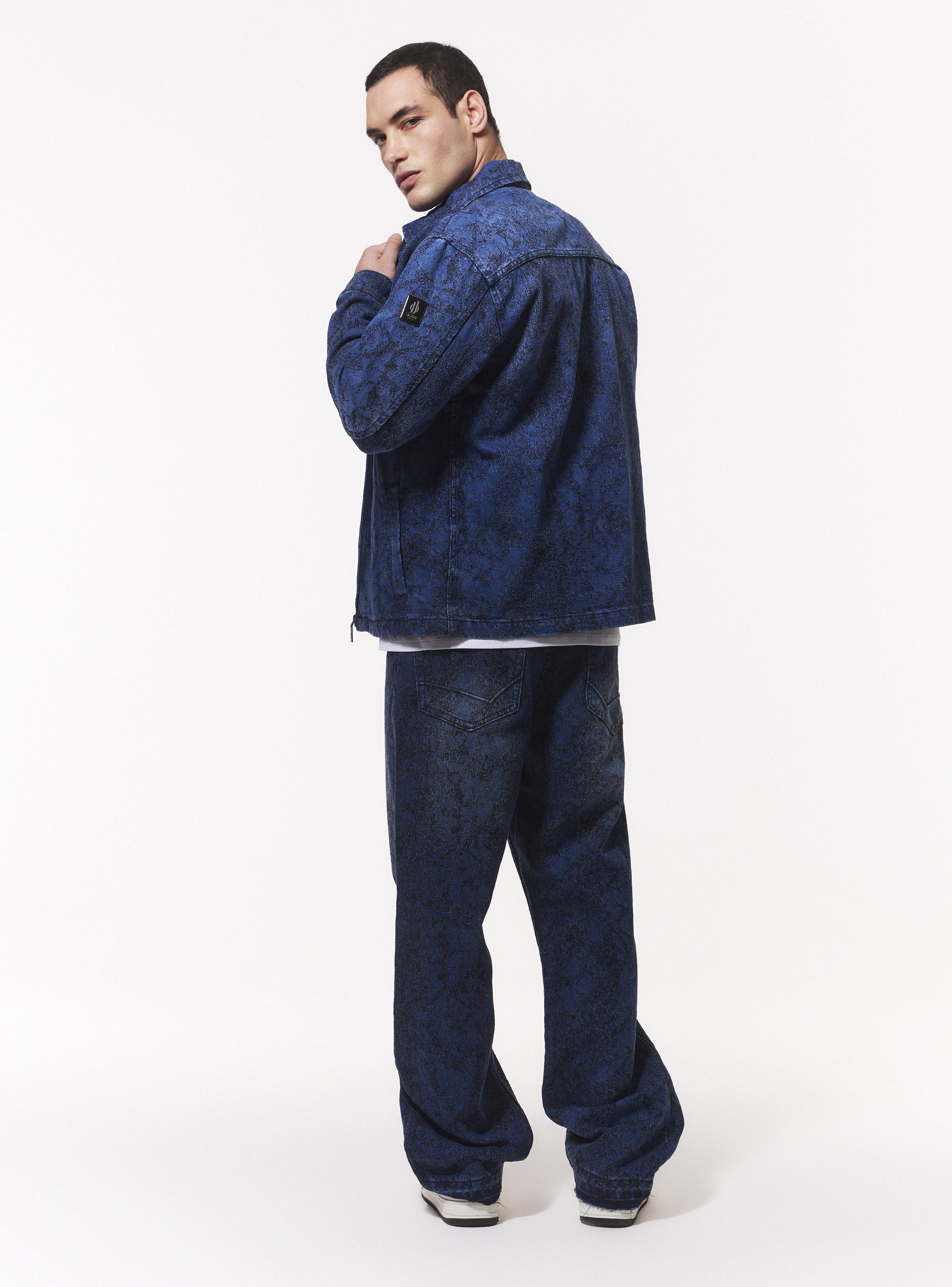 Chaqueta Denim Jacquard Texturado-5