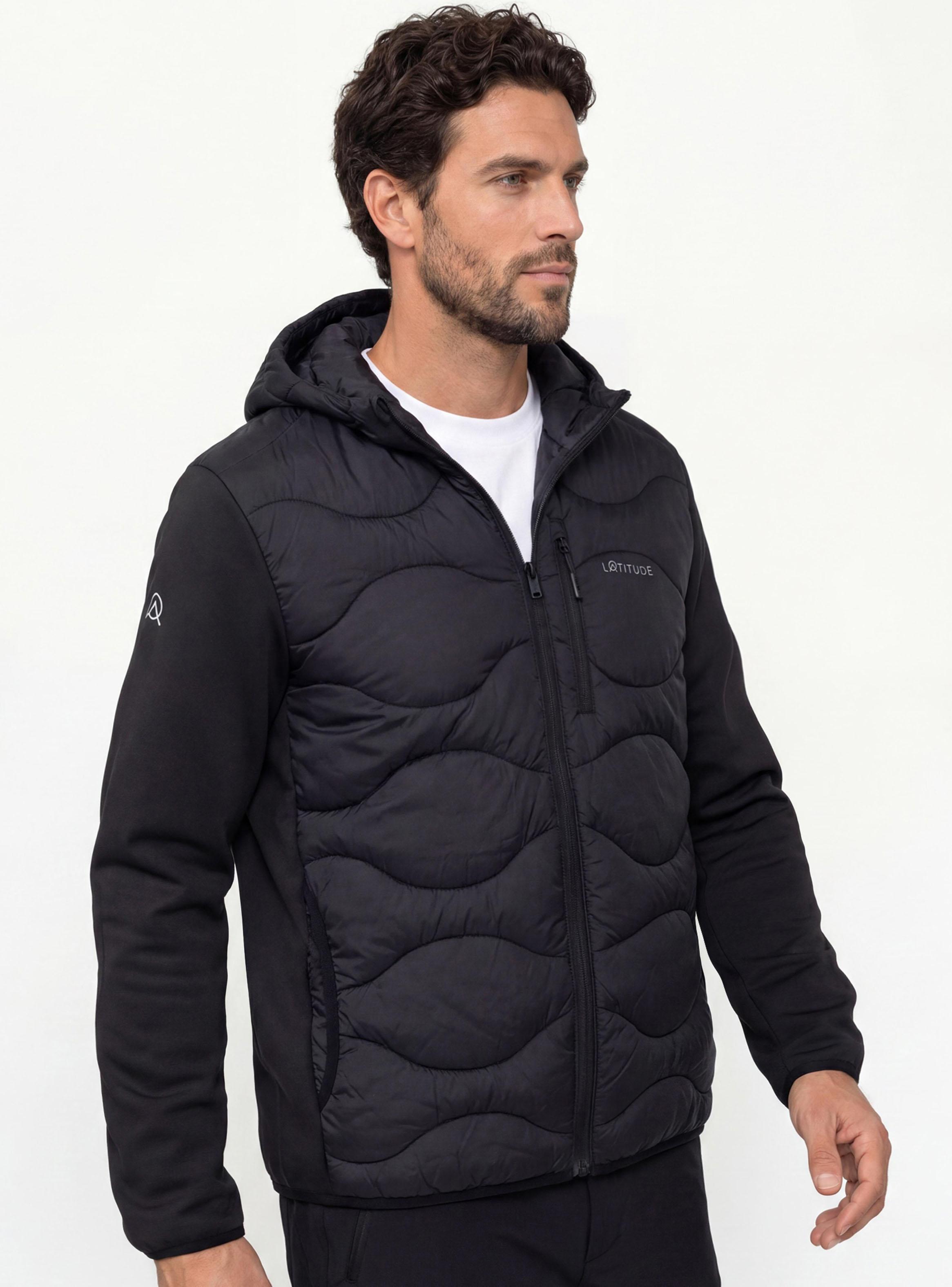 Parka Corta Híbrida con Capucha-3