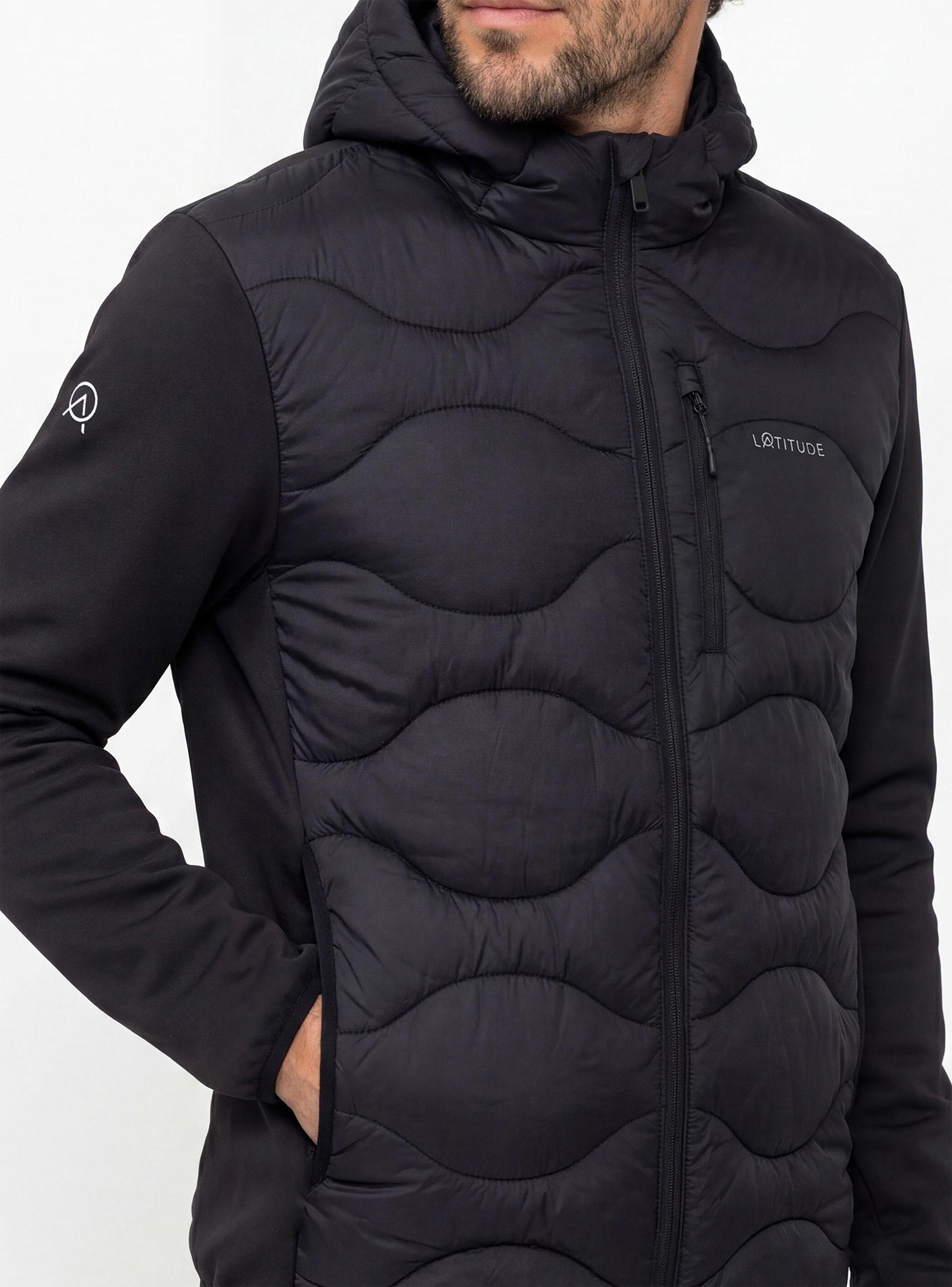 Parka Corta Híbrida con Capucha-5