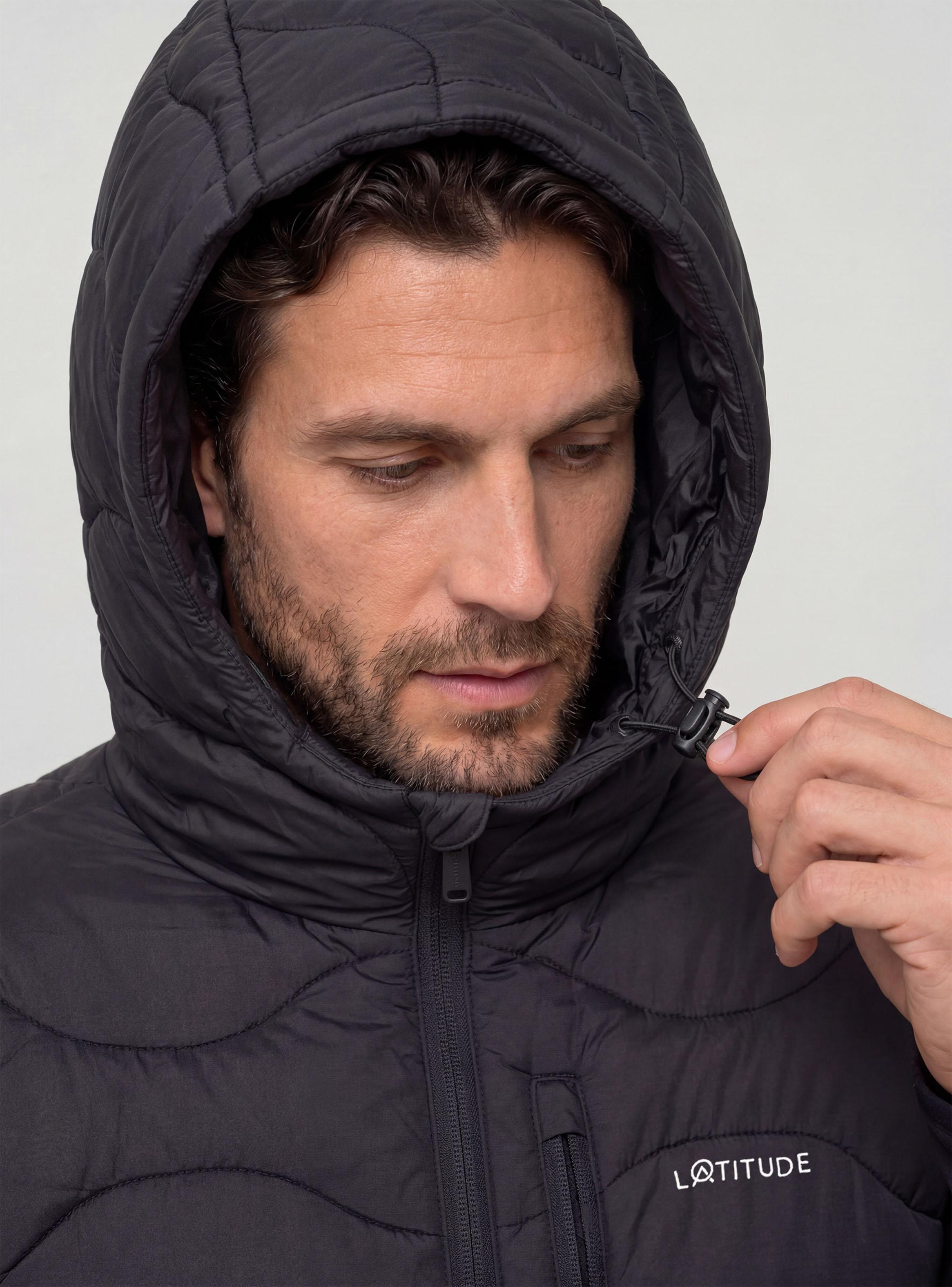 Parka Corta Híbrida con Capucha-4