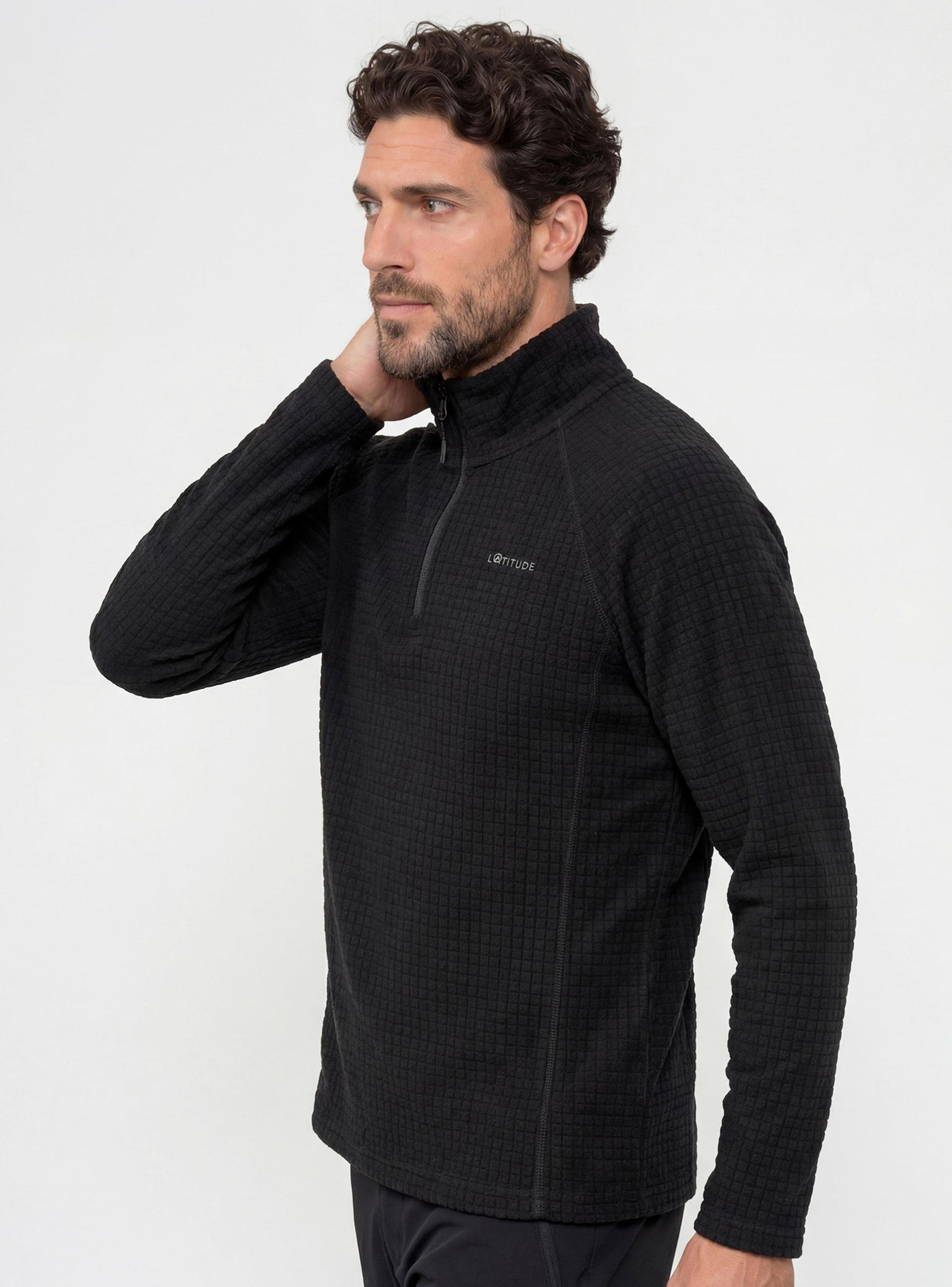 Polar Diseño Textura Cuadritos Full Zipper-2