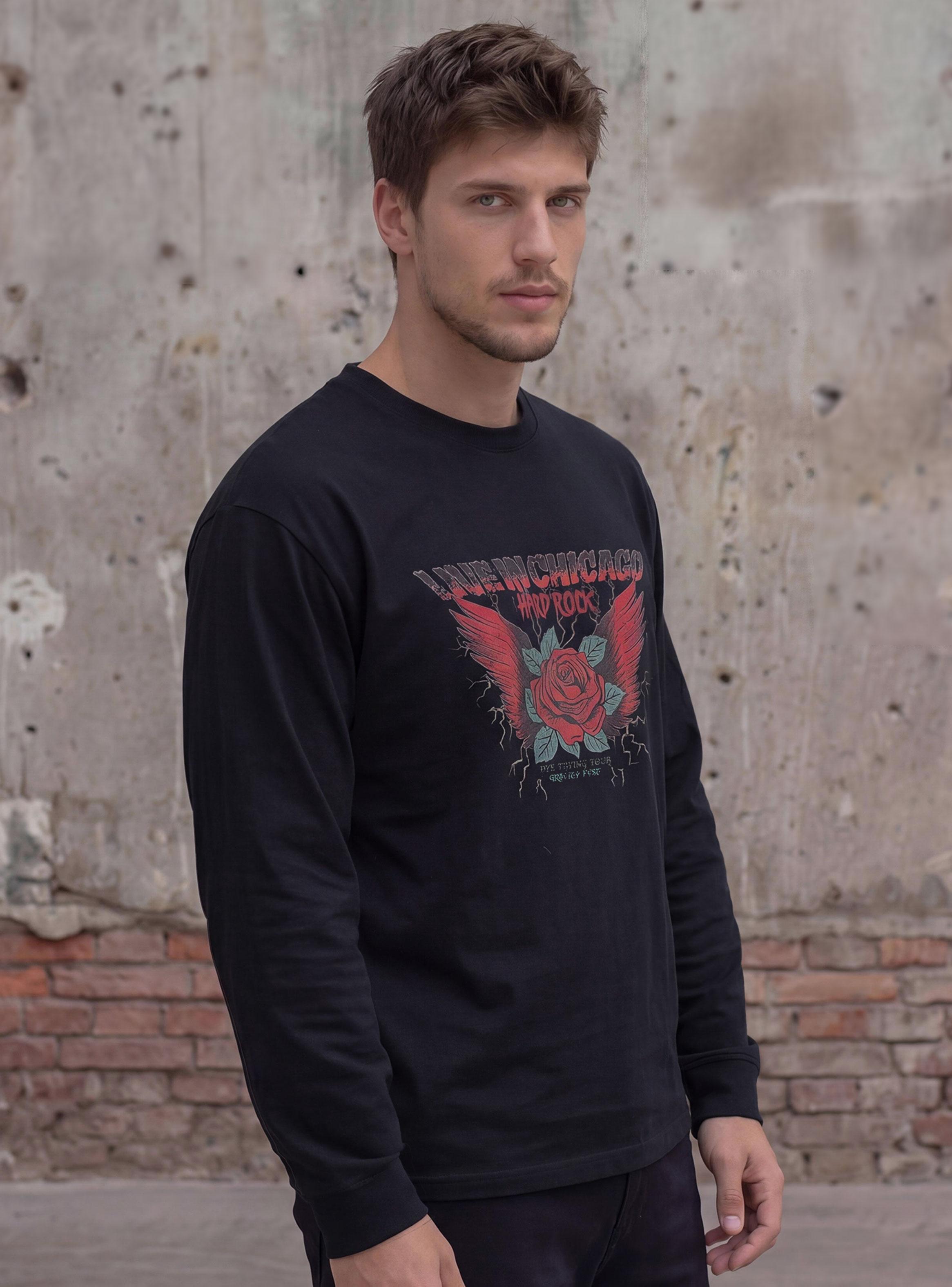 Polera Rock Live Regular Manga Larga-2