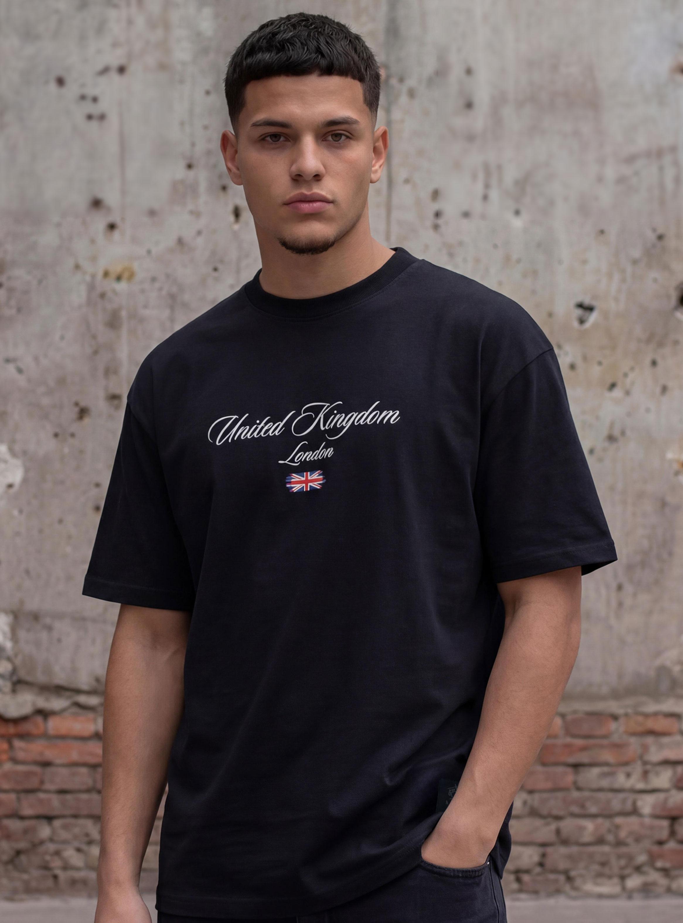 Polera Oversize United Kingdom Strass-0