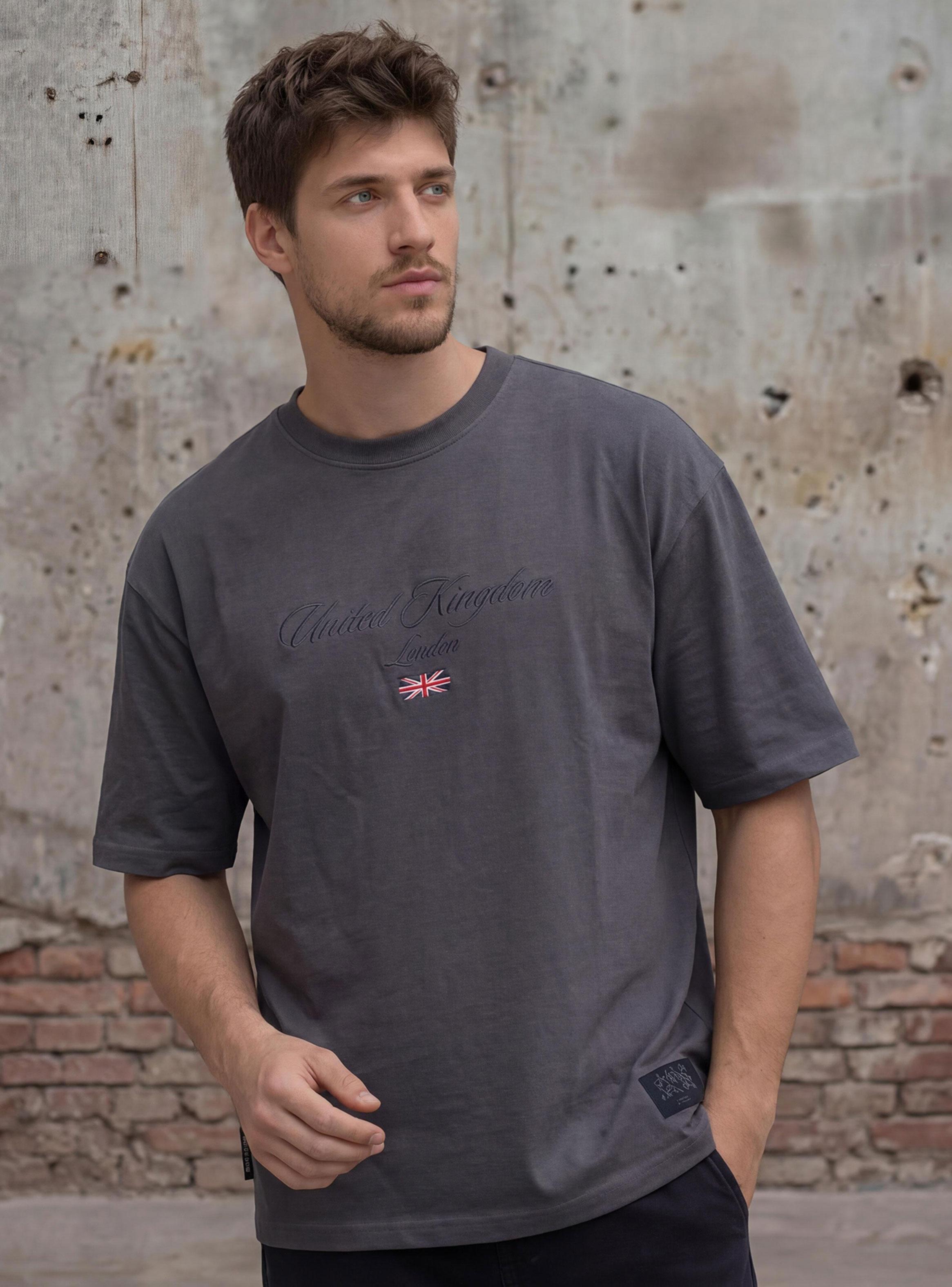 Polera Oversize United Kingdom Strass-0