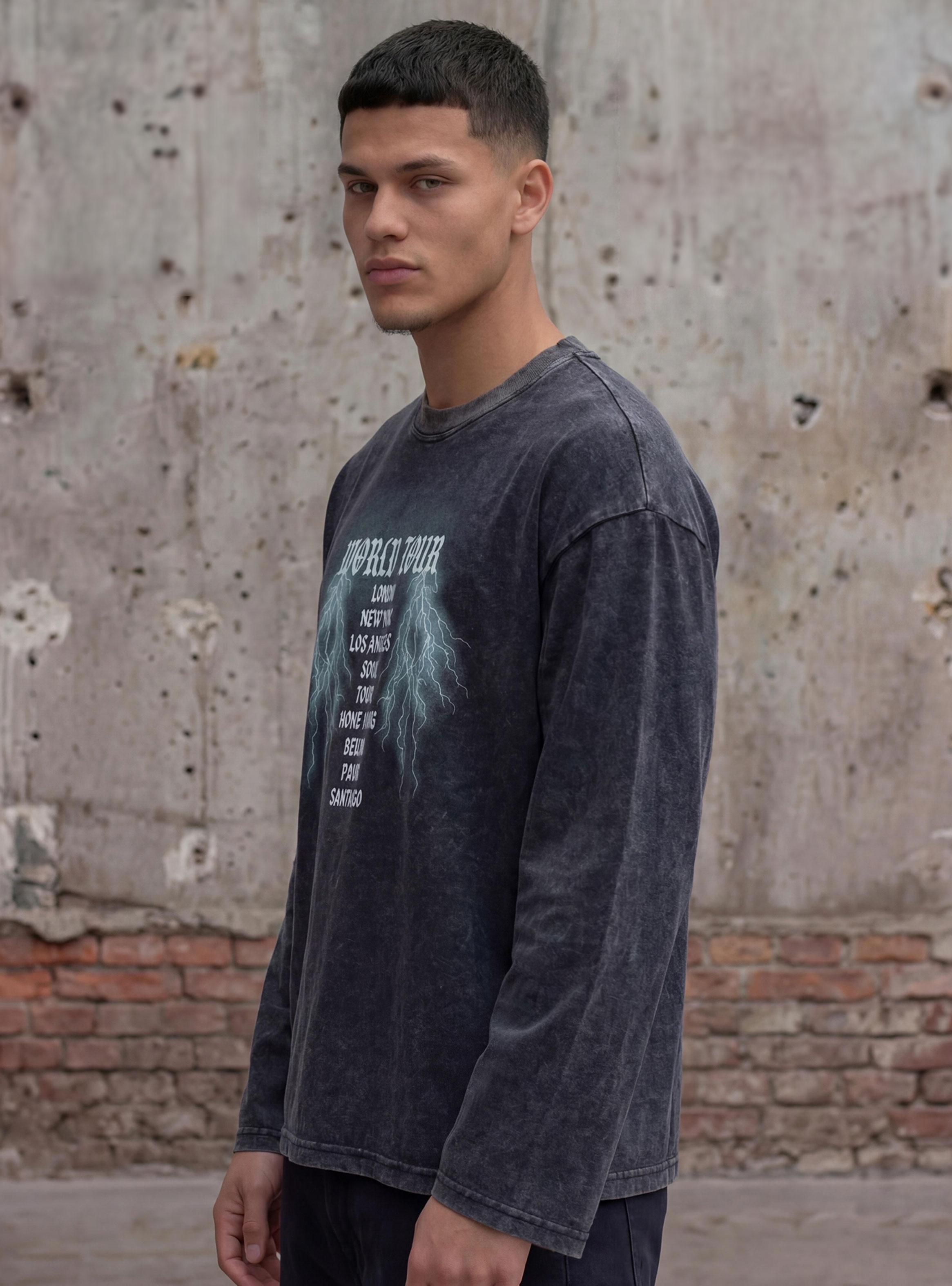 Polera Manga Larga Rock Amsterdam Boxy-2