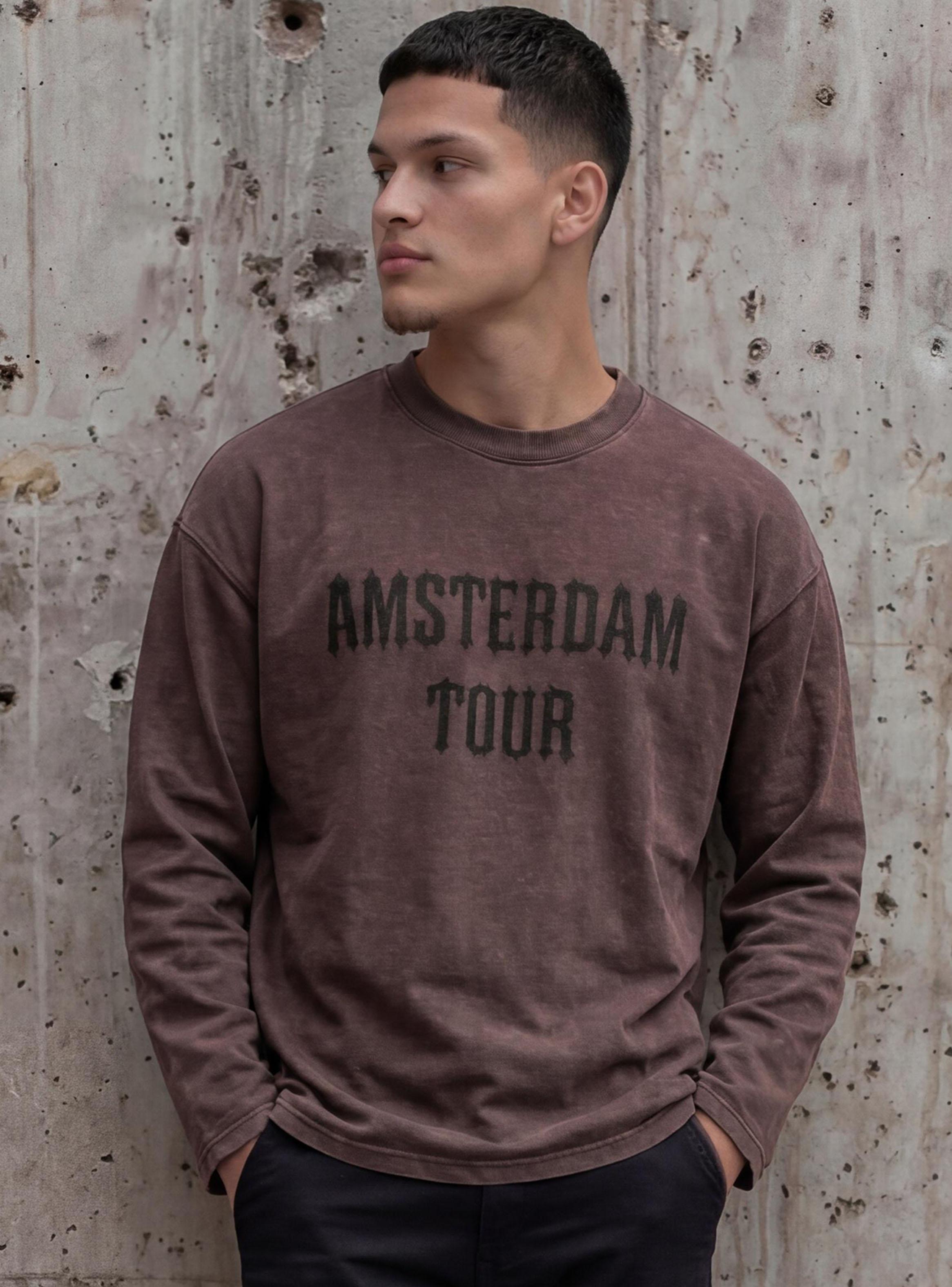 Polera Manga Larga Rock Amsterdam Boxy-0