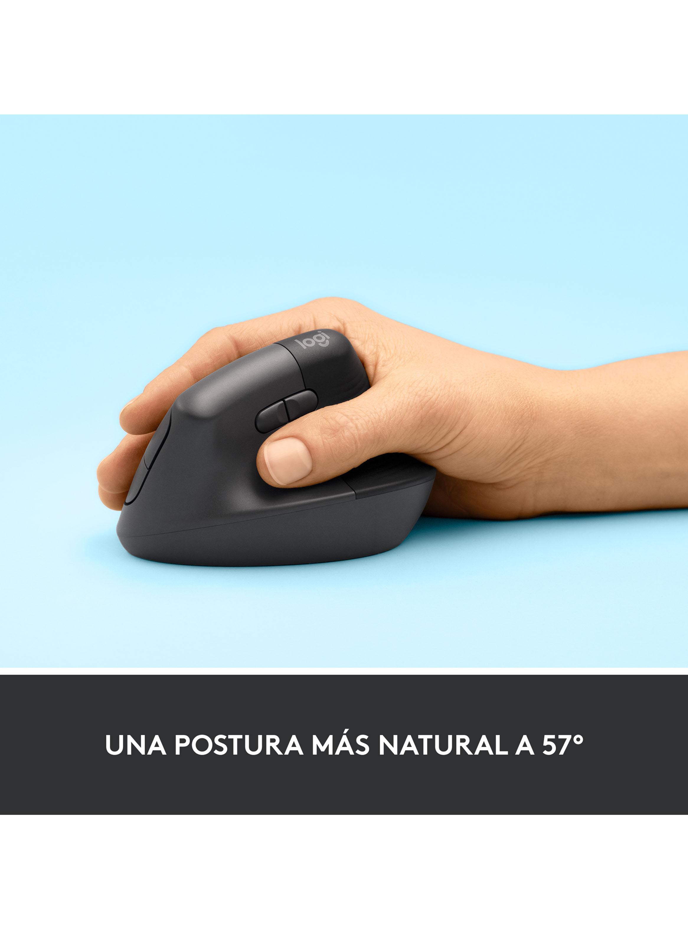 Mouse Ergonómico Inalámbrico Vertical Lift Grafito-2