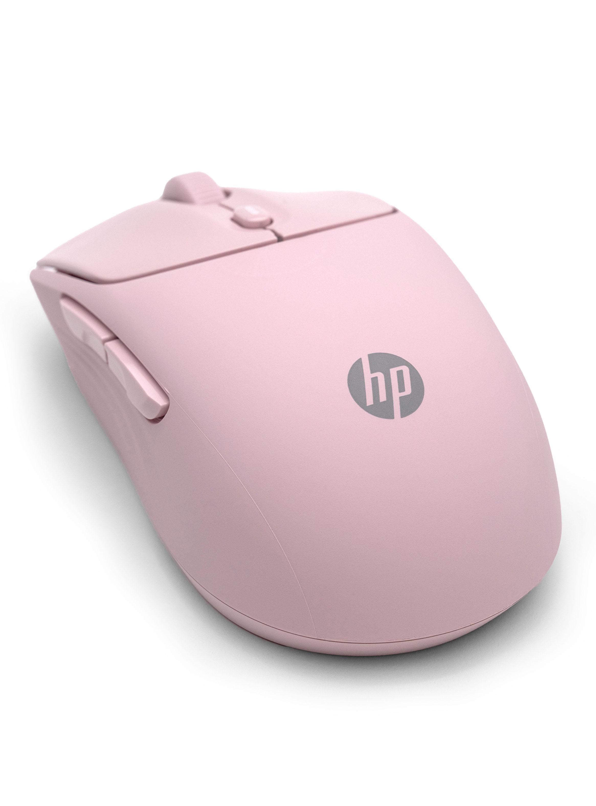 Mouse Inalámbrico HP 400 Quiet Rosado-3