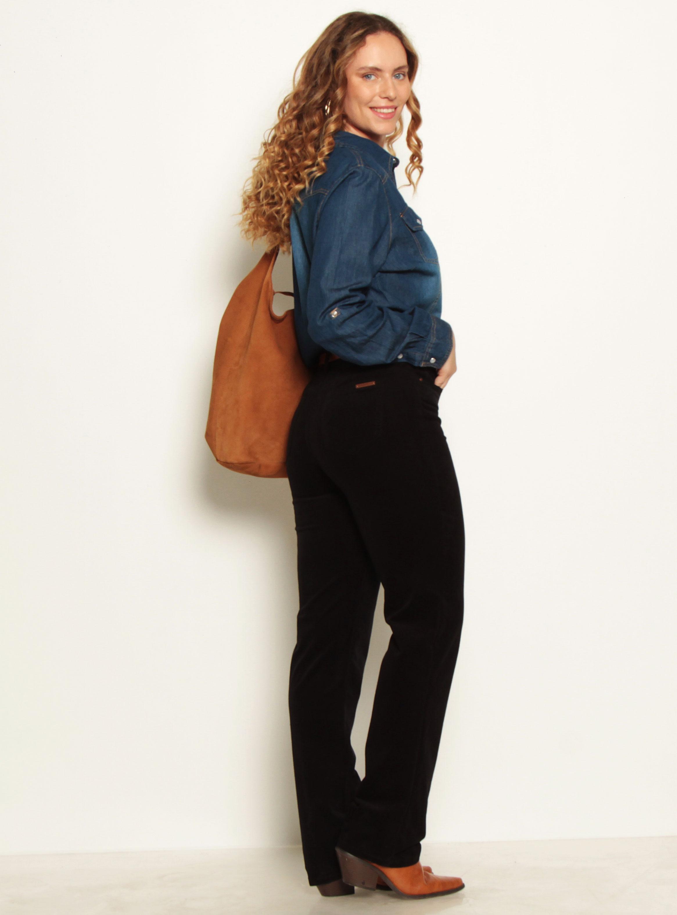 Pantalón Cotelé Recto Push In Push Up Pretina-4