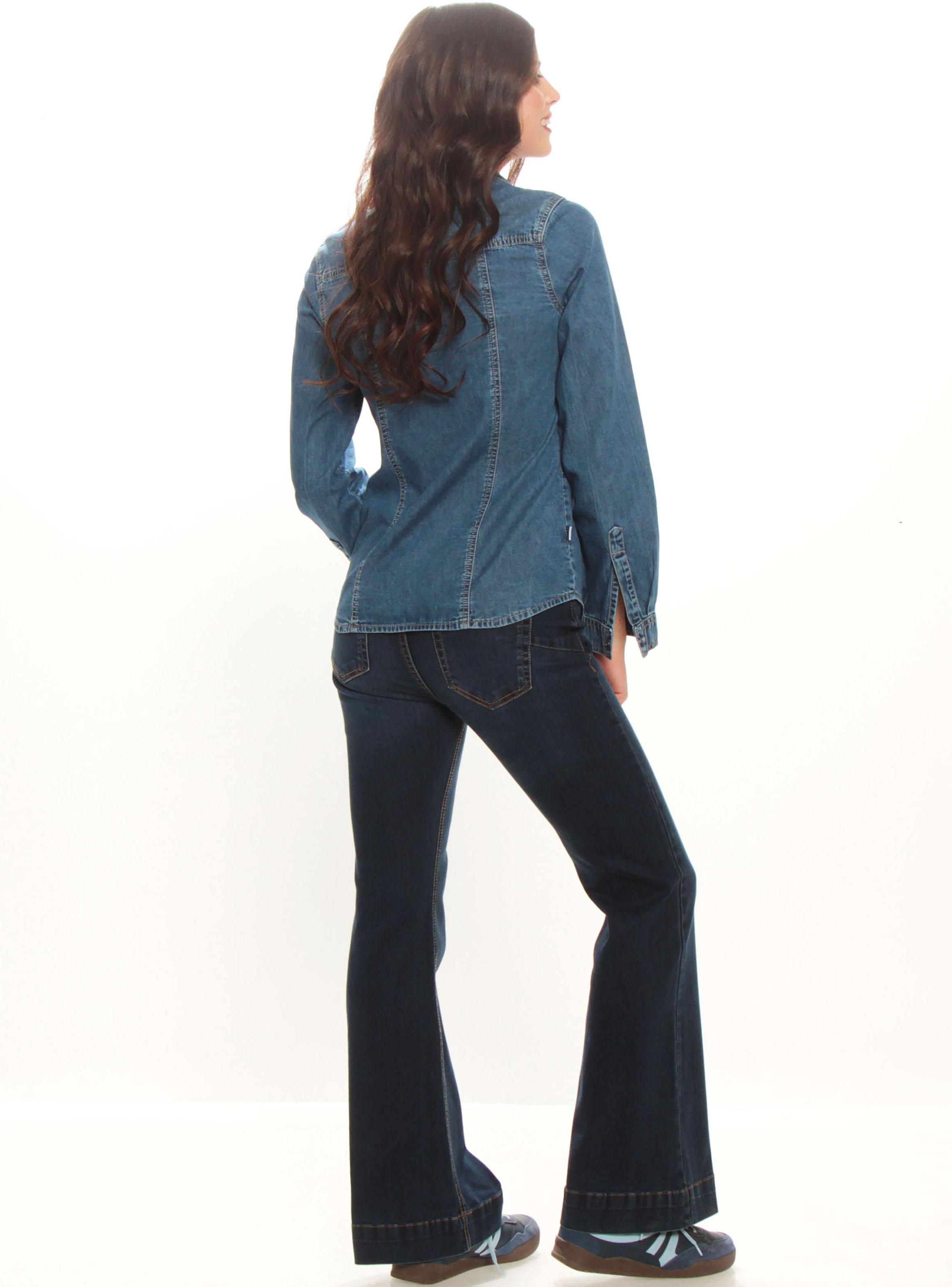 Blusa Manga Larga Denim-4