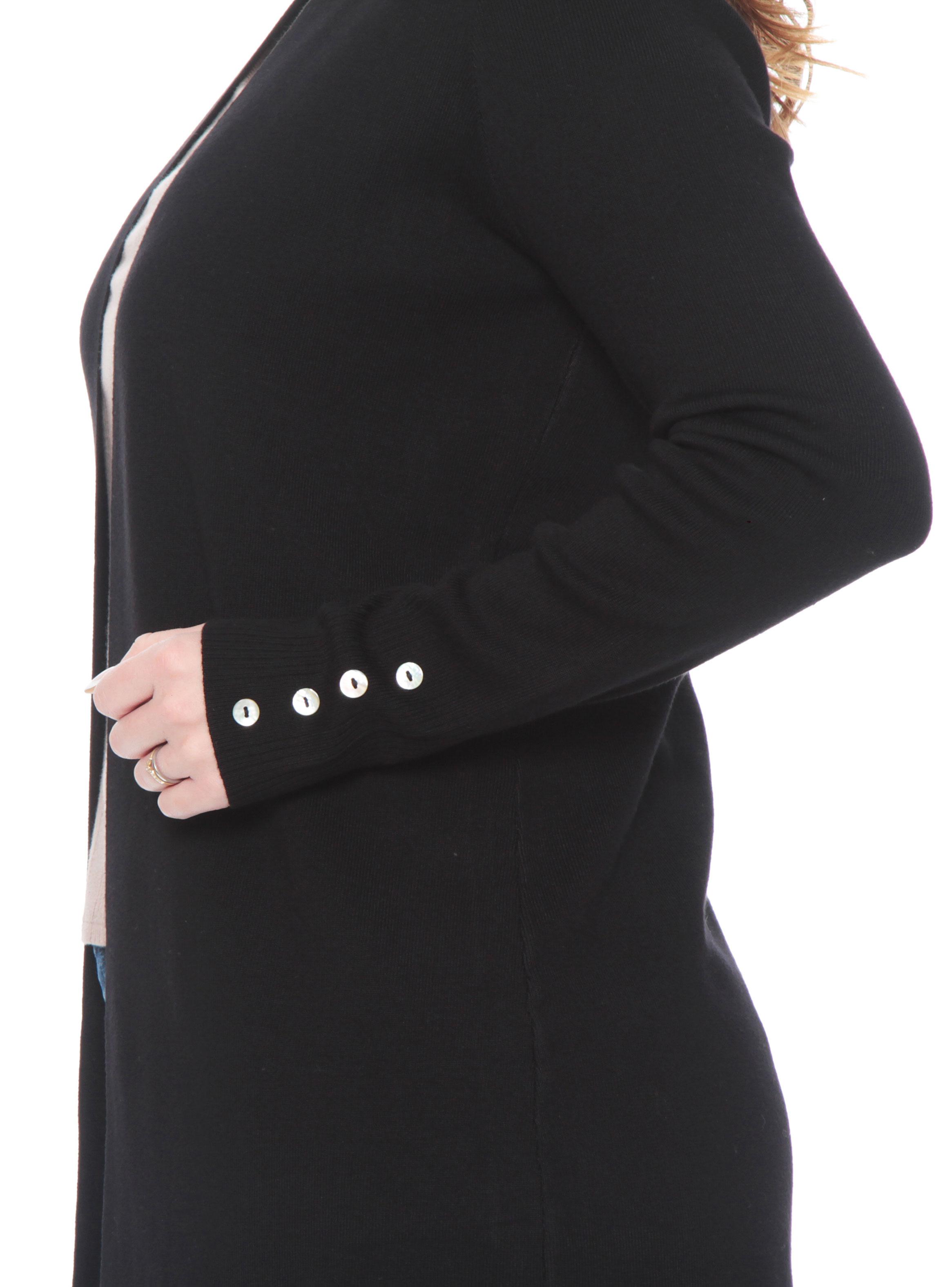 Chaleco con Detalle Botones en las Mangas-2