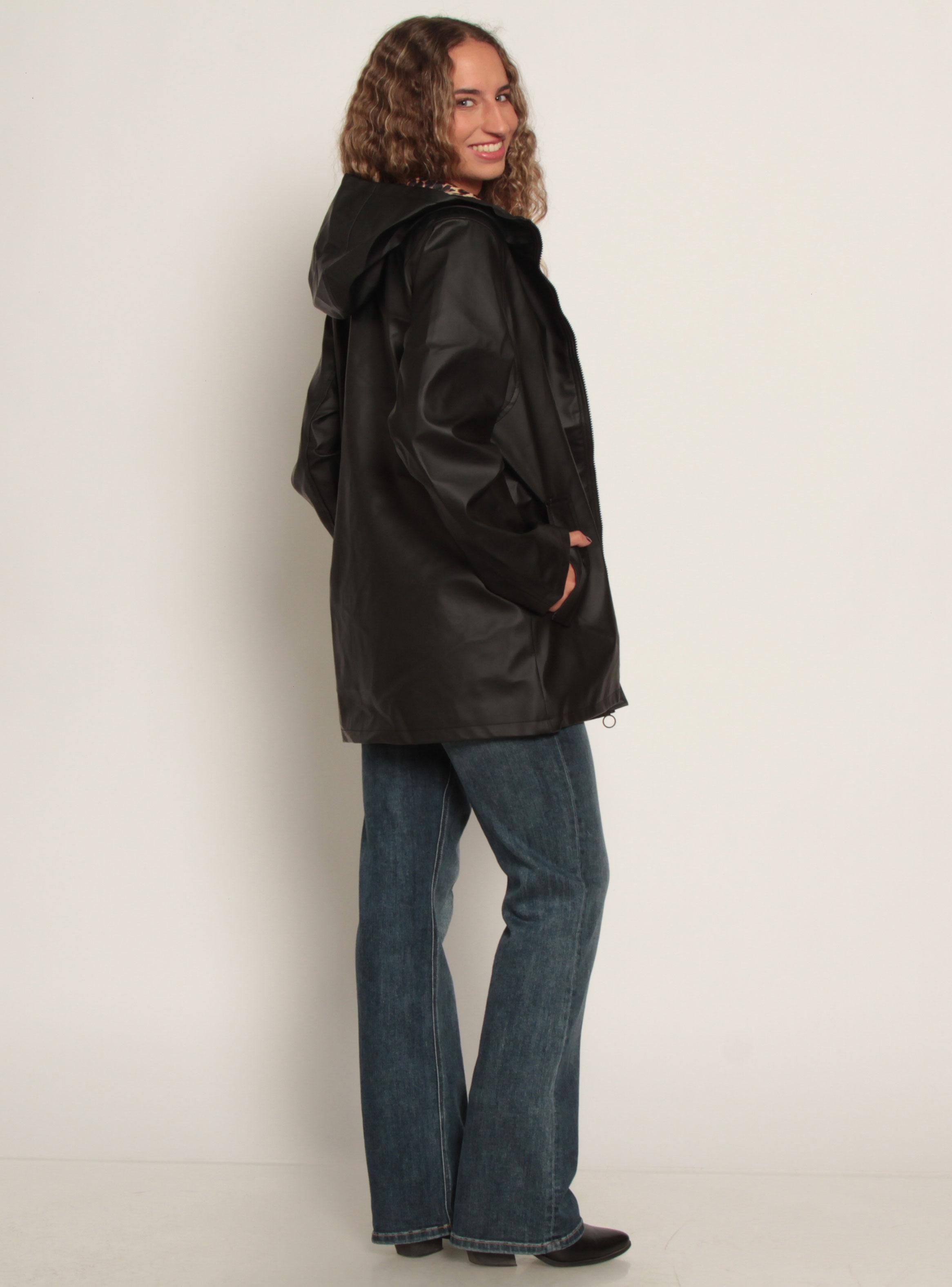 Chaqueta Impermeable Manga Larga con Capucha-4