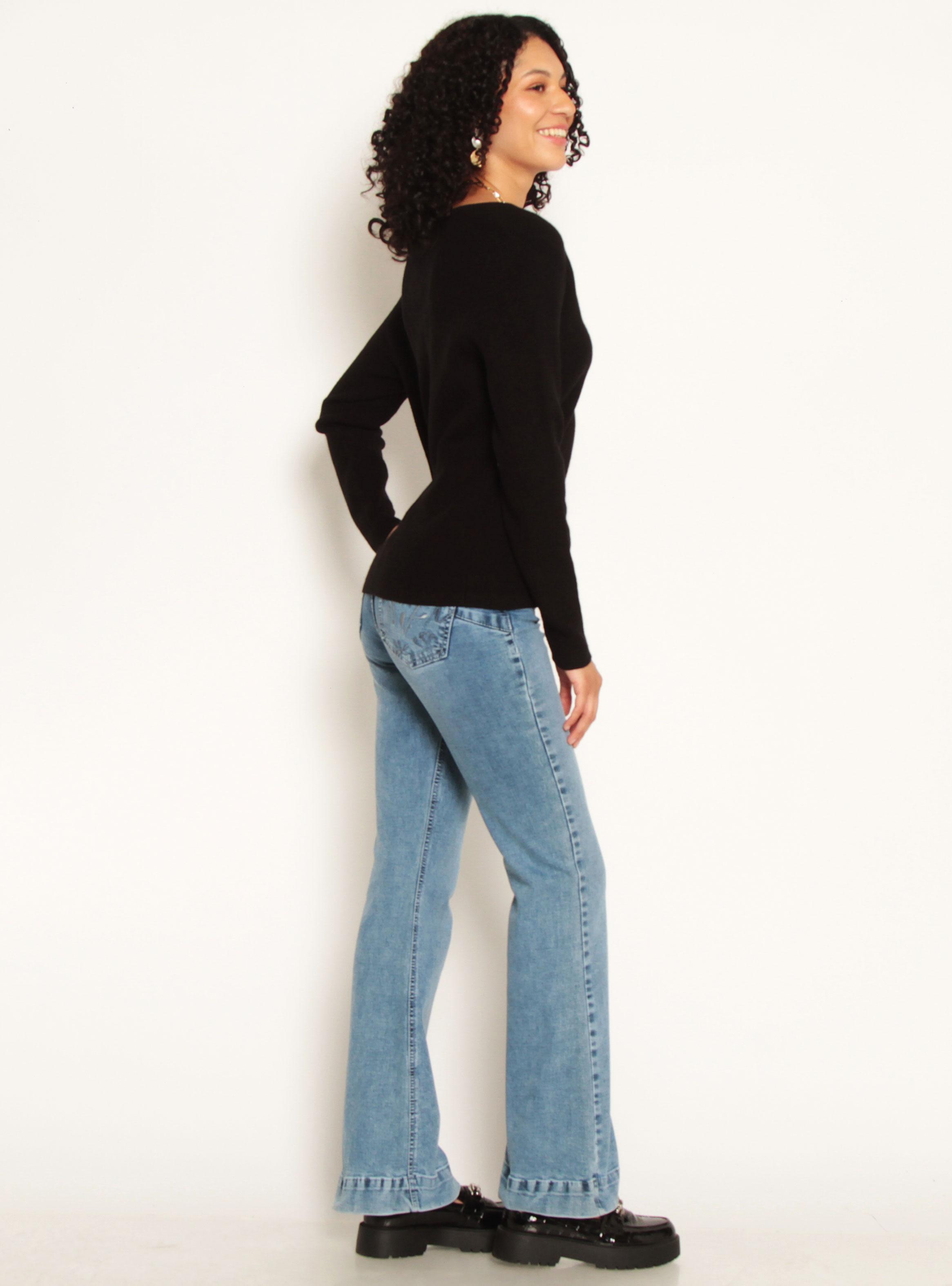 Sweater Manga Larga Escote V-4