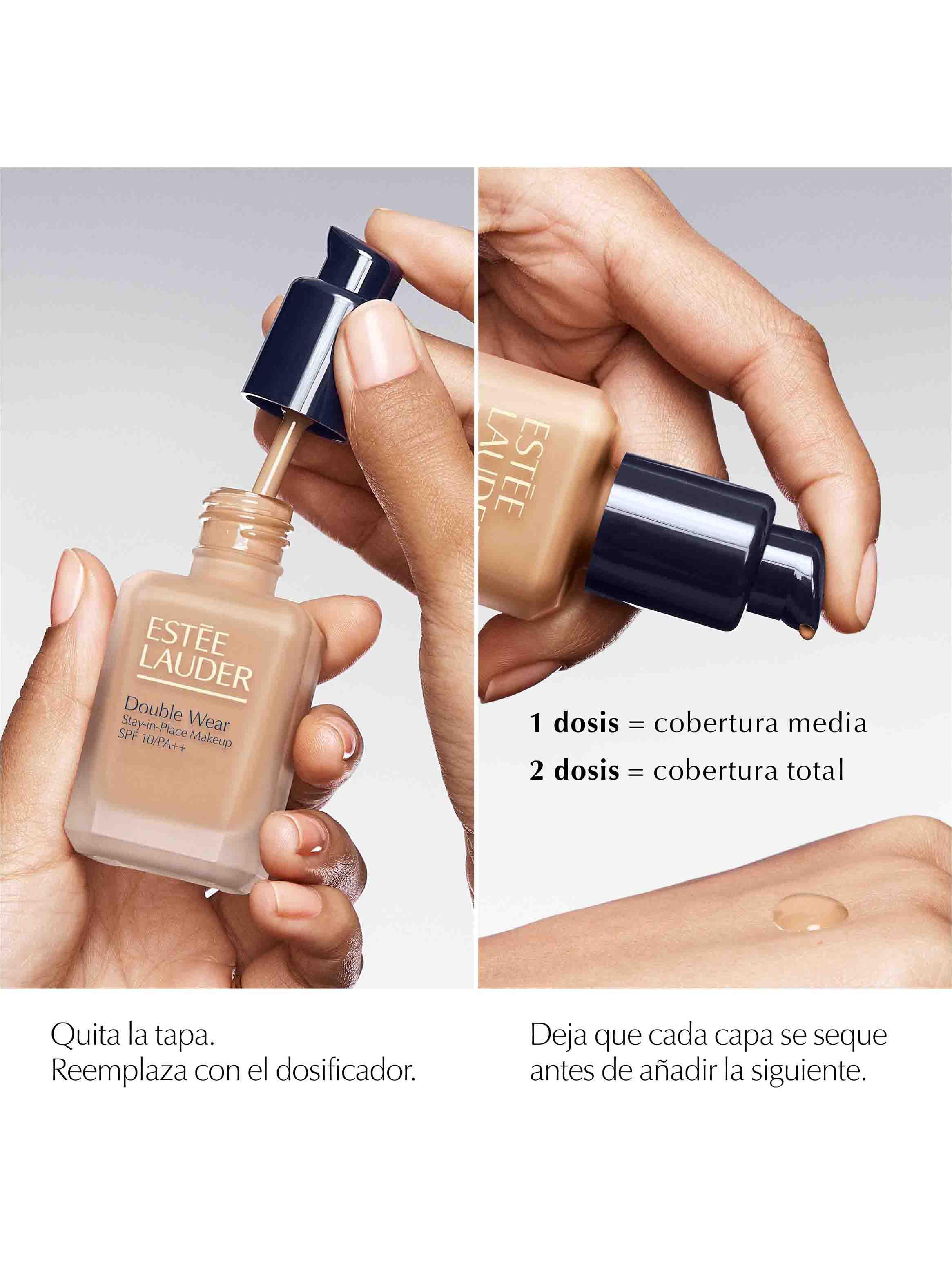 Base de Maquillaje Double Wear Stay-in-Place 2C4 Ivory Rose-2