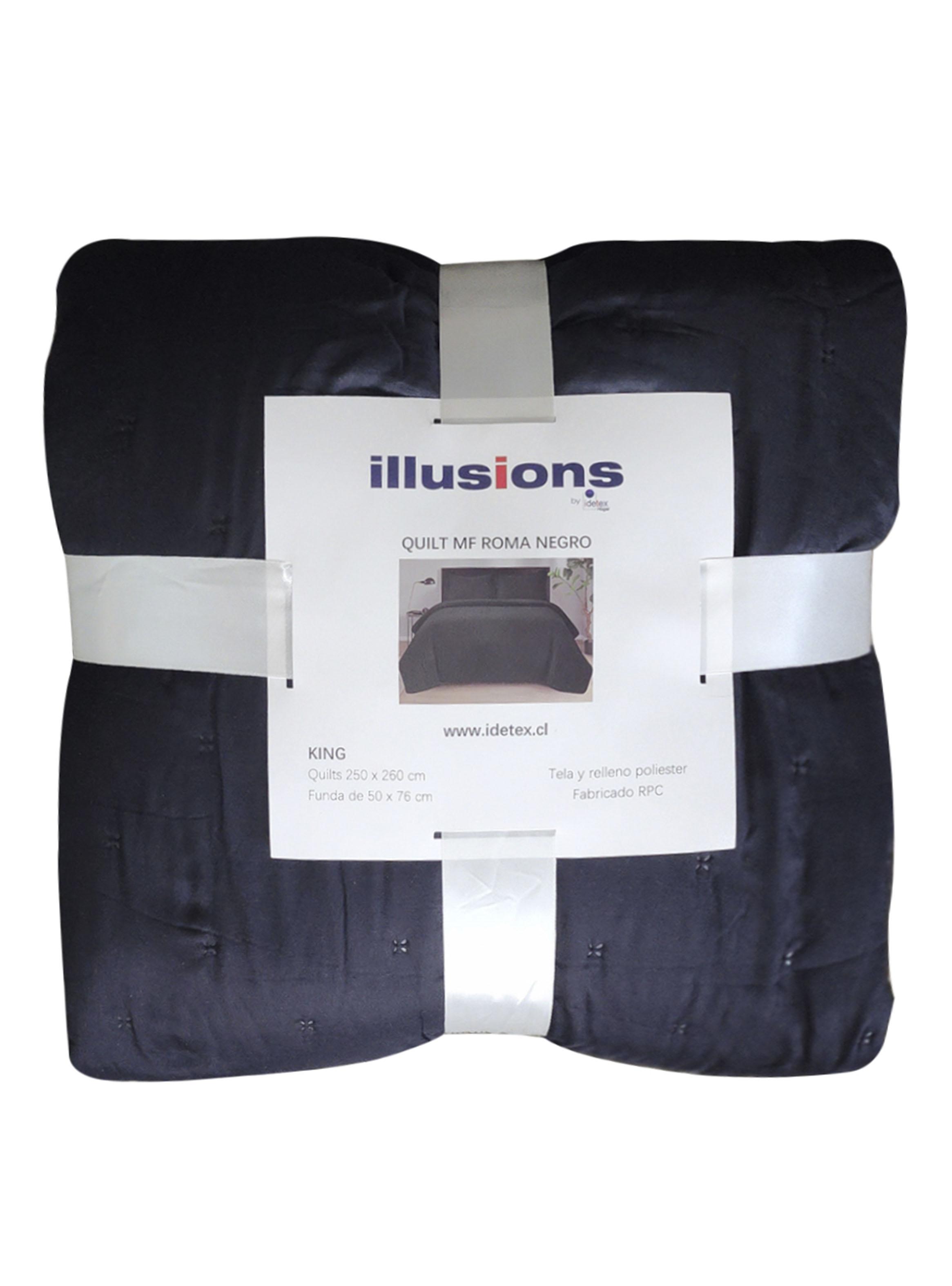 Quilt Mf Roma 1.5 Plazas Negro-2