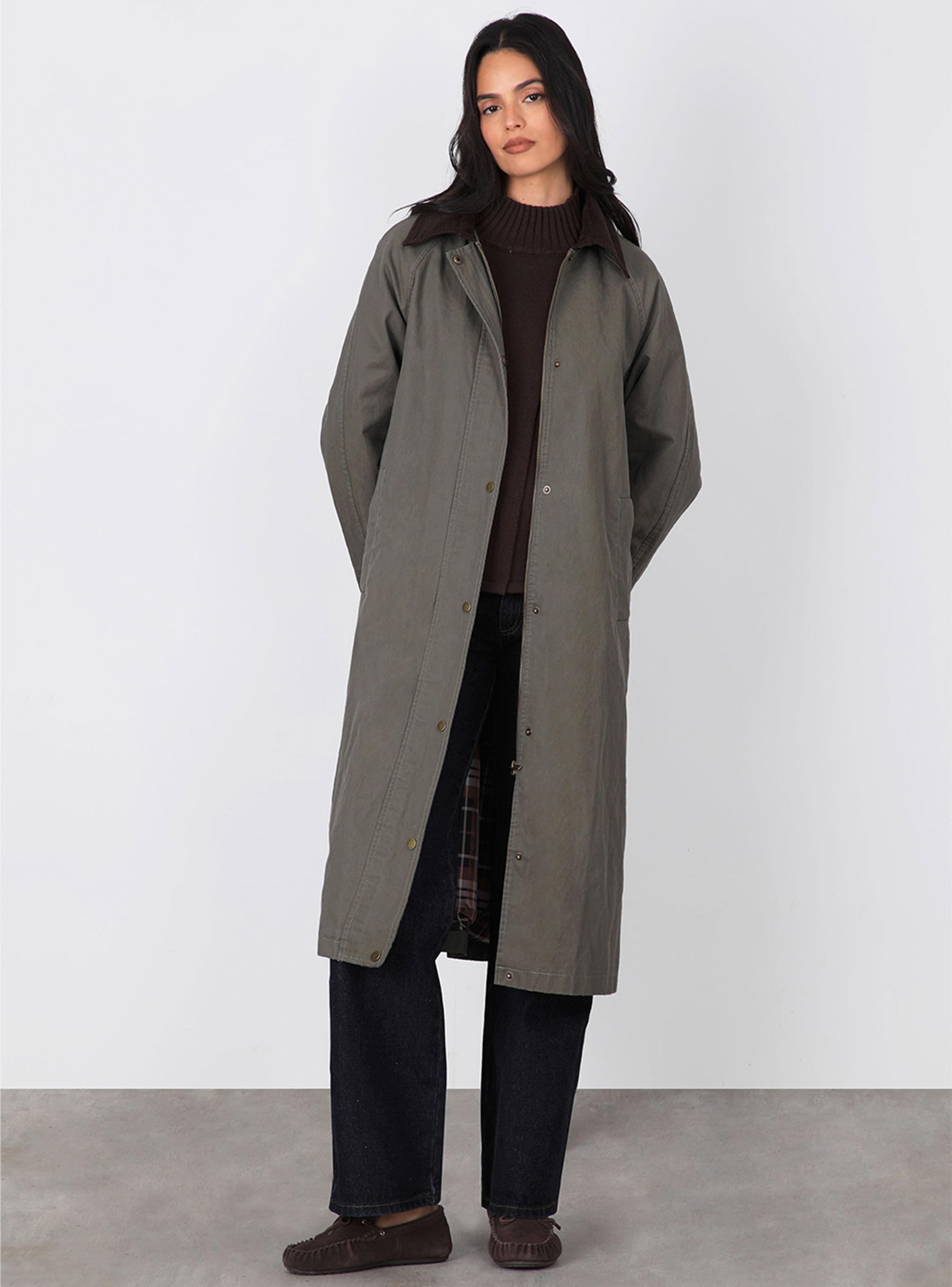 Chaqueta Encerada Larga-5