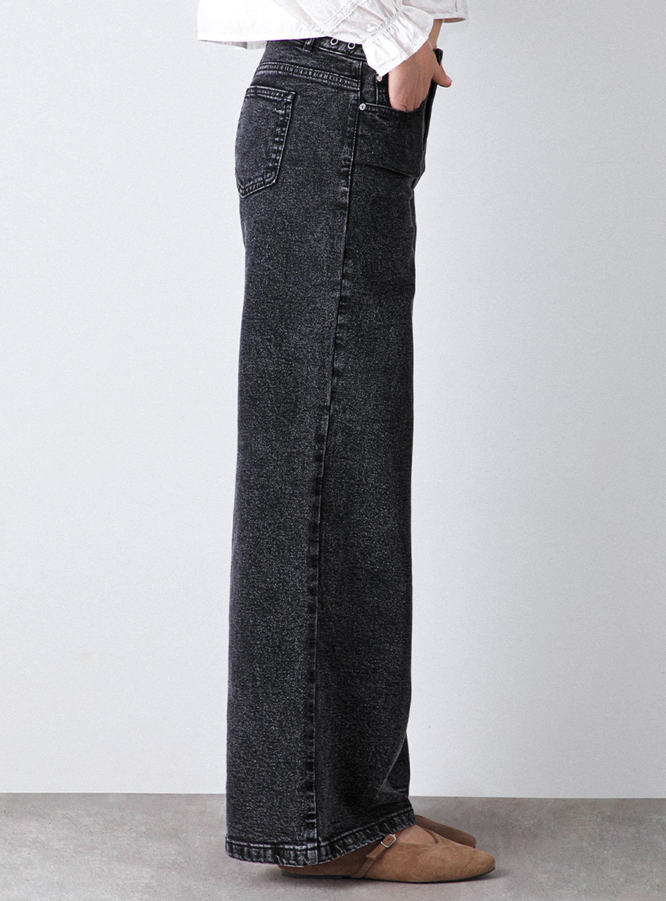 Pantalón Wide Leg Pretina Ojal-2