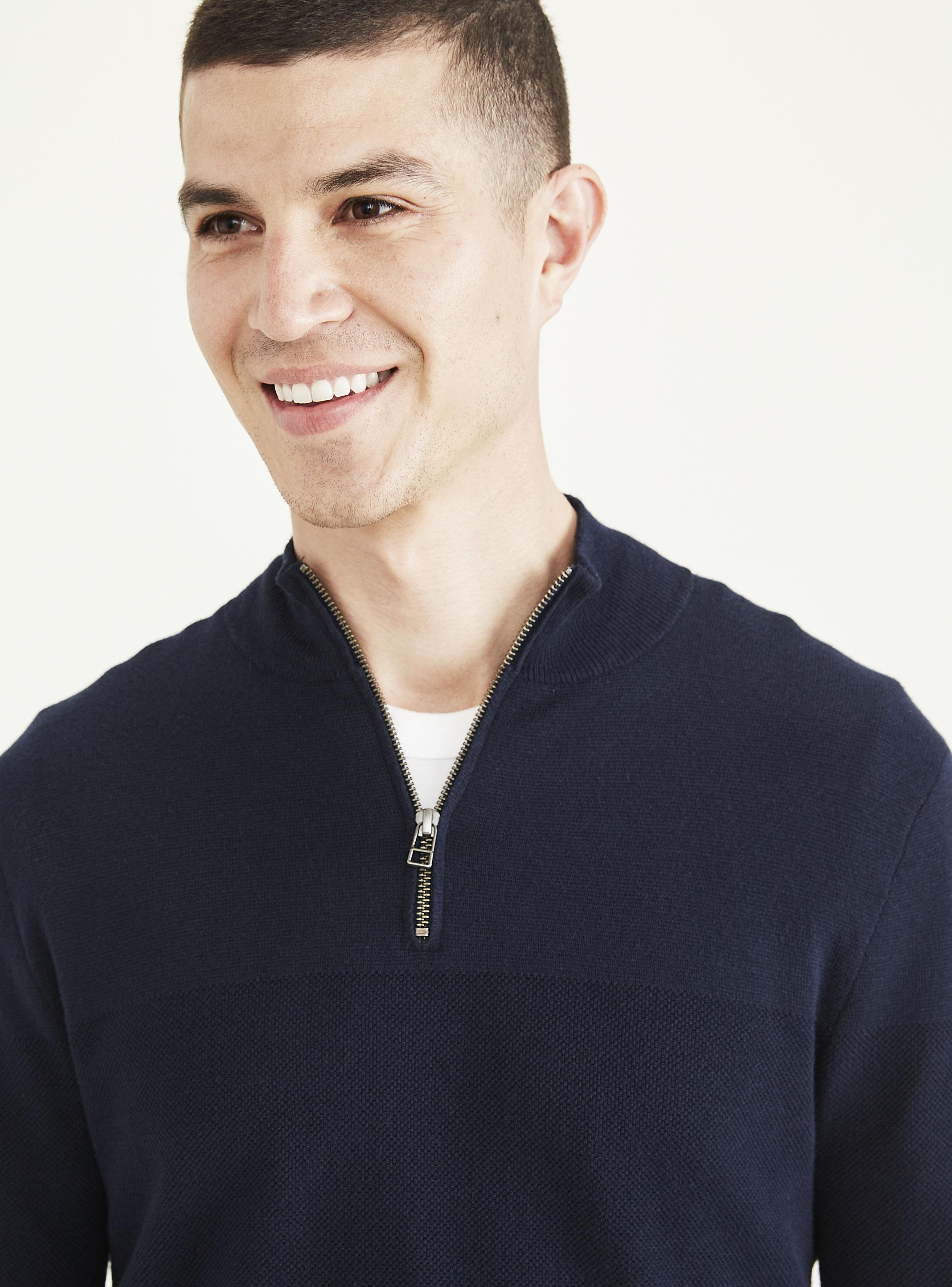 Sweater Hallfzip Casual-2