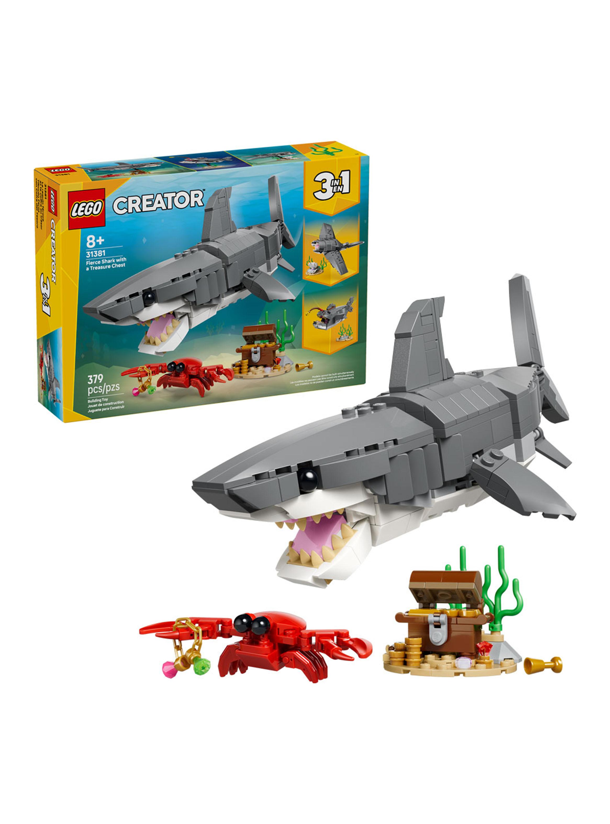 Lego Tiburón Feroz con Cofre del Tesoro Creator-3