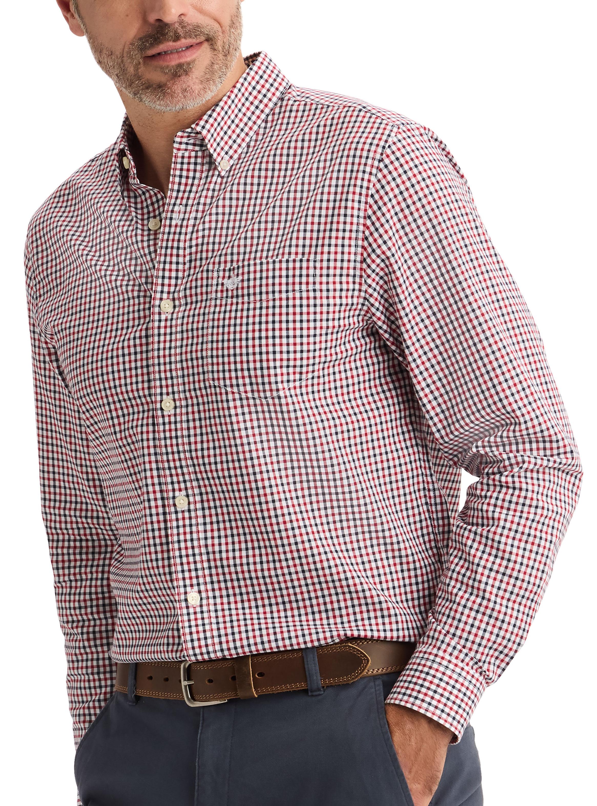 Camisa Manga Larga Casual Print Bicolor-3