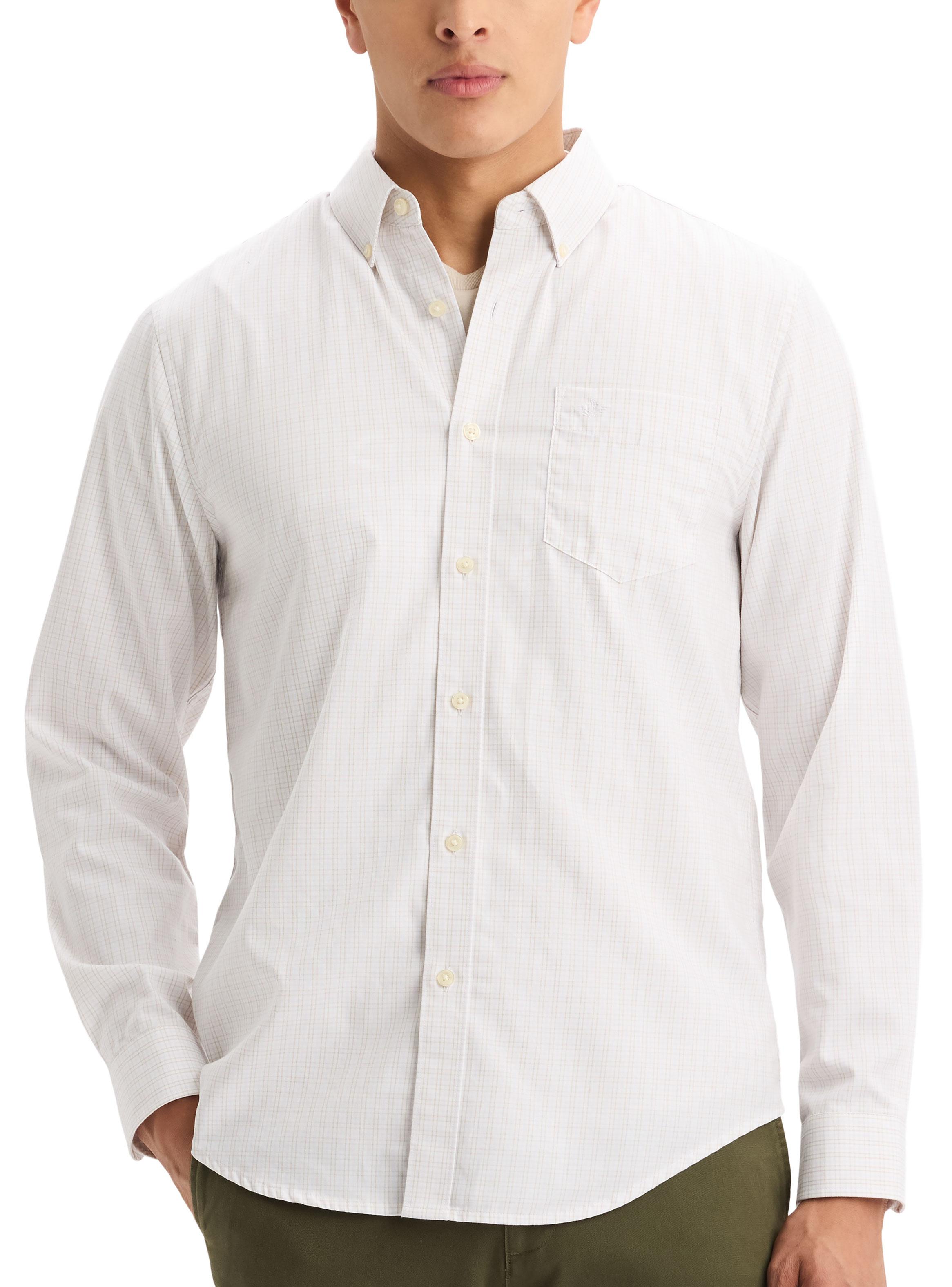 Camisa Lisa Casual Manga Larga-2