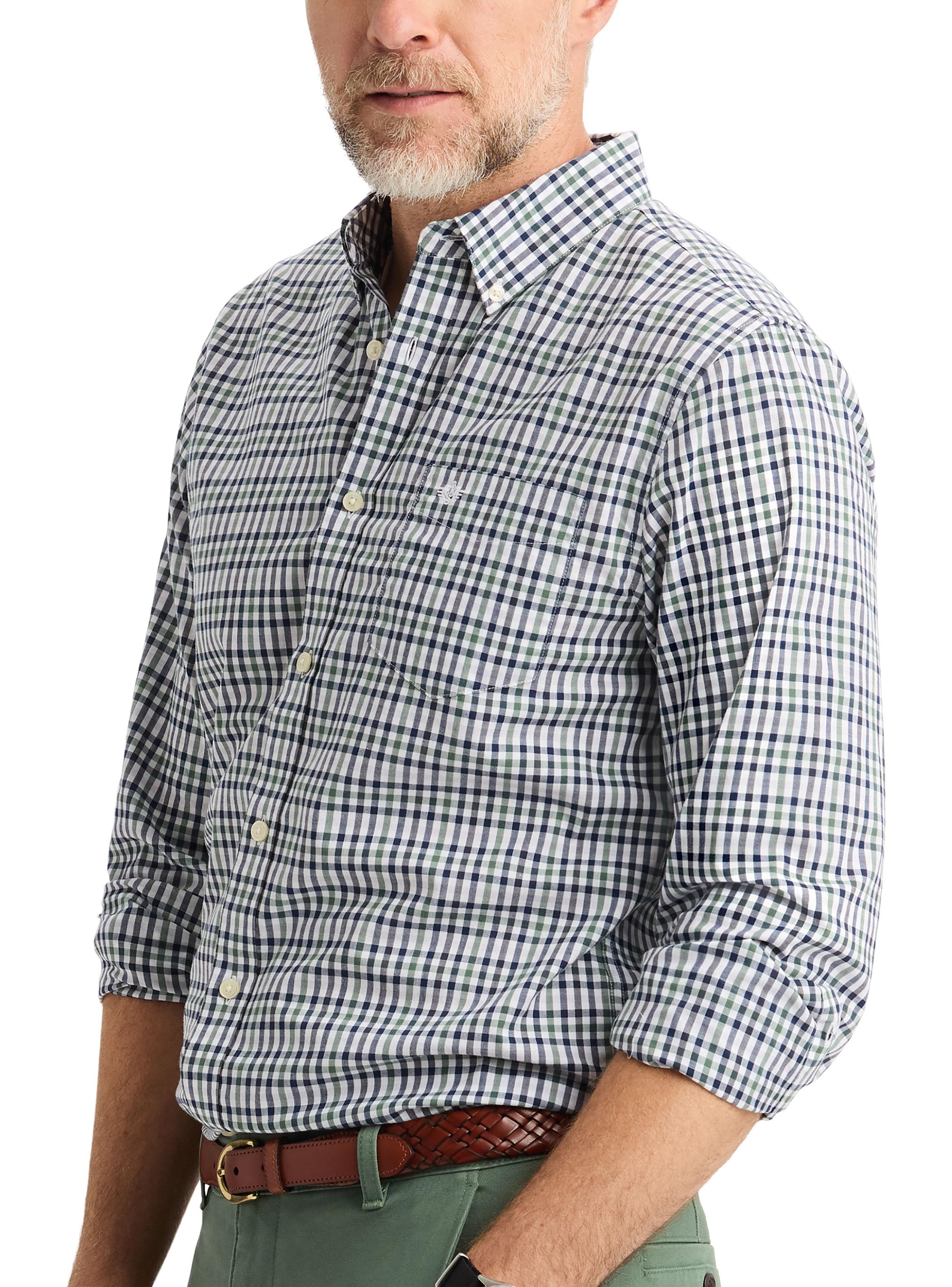 Camisa Cuadros Estampada Manga Larga Casual-3