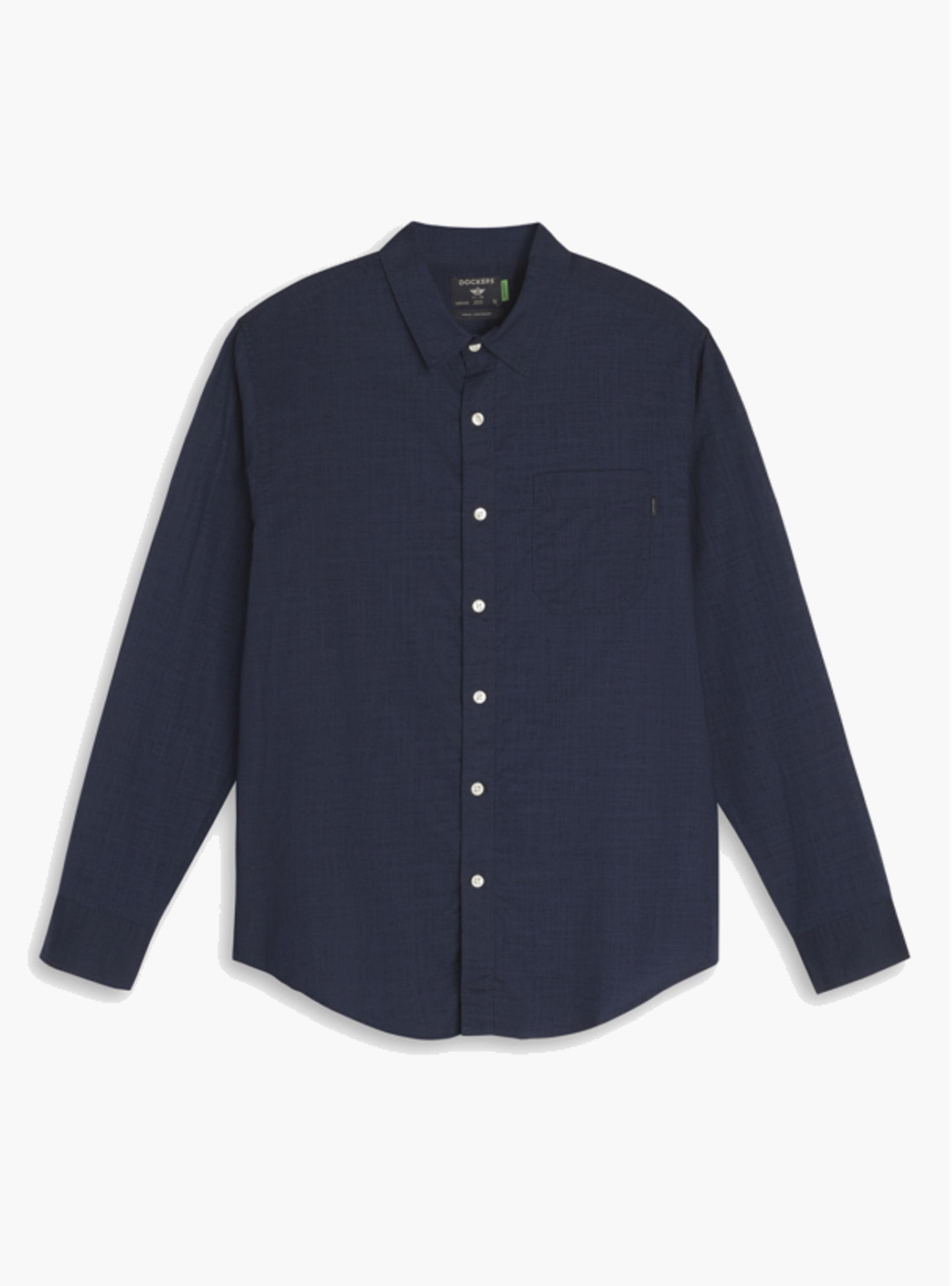 Camisa Manga Larga Casual Unicolor-3