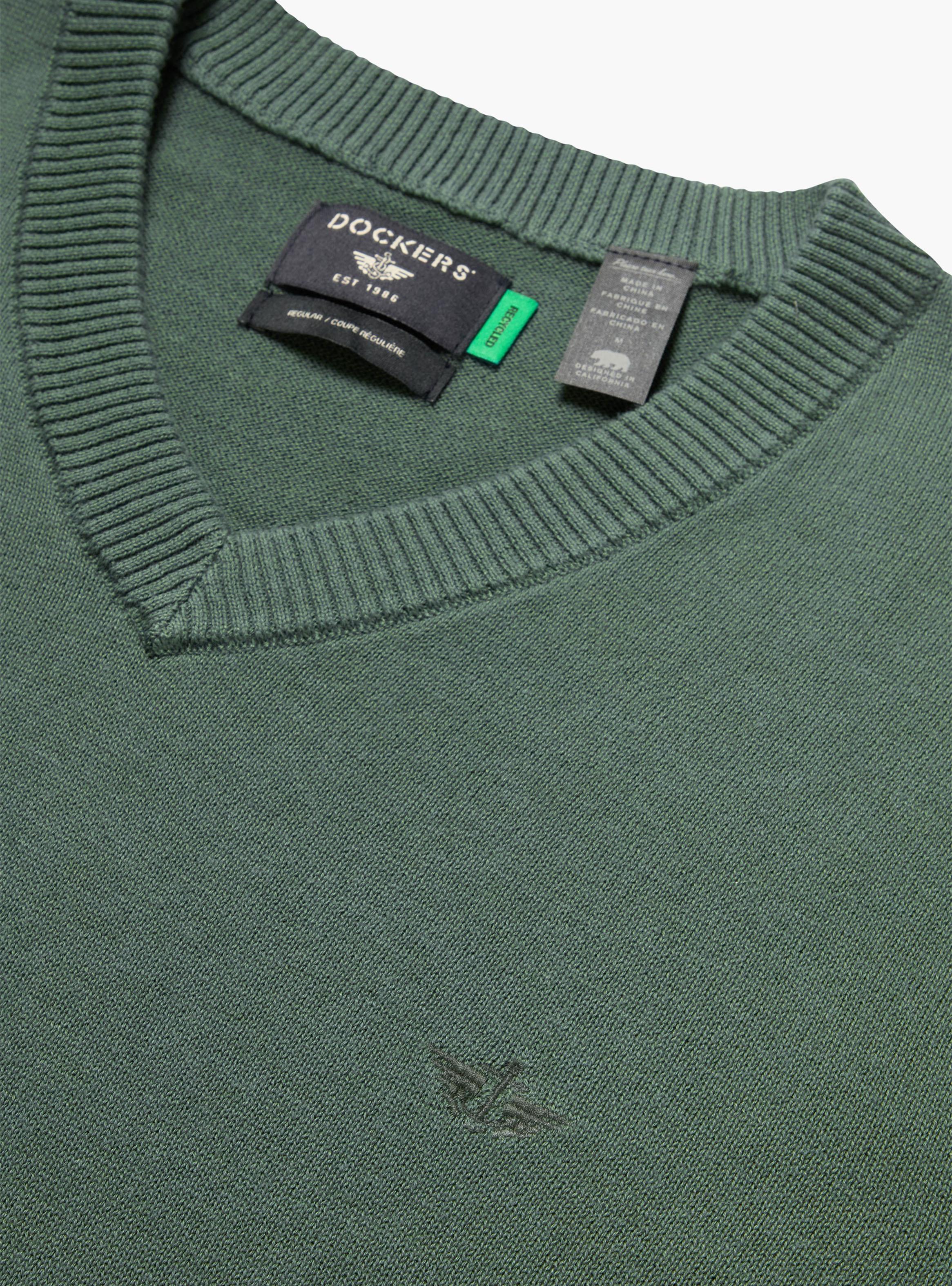 Sweater Casual Cuello V Unicolor-2