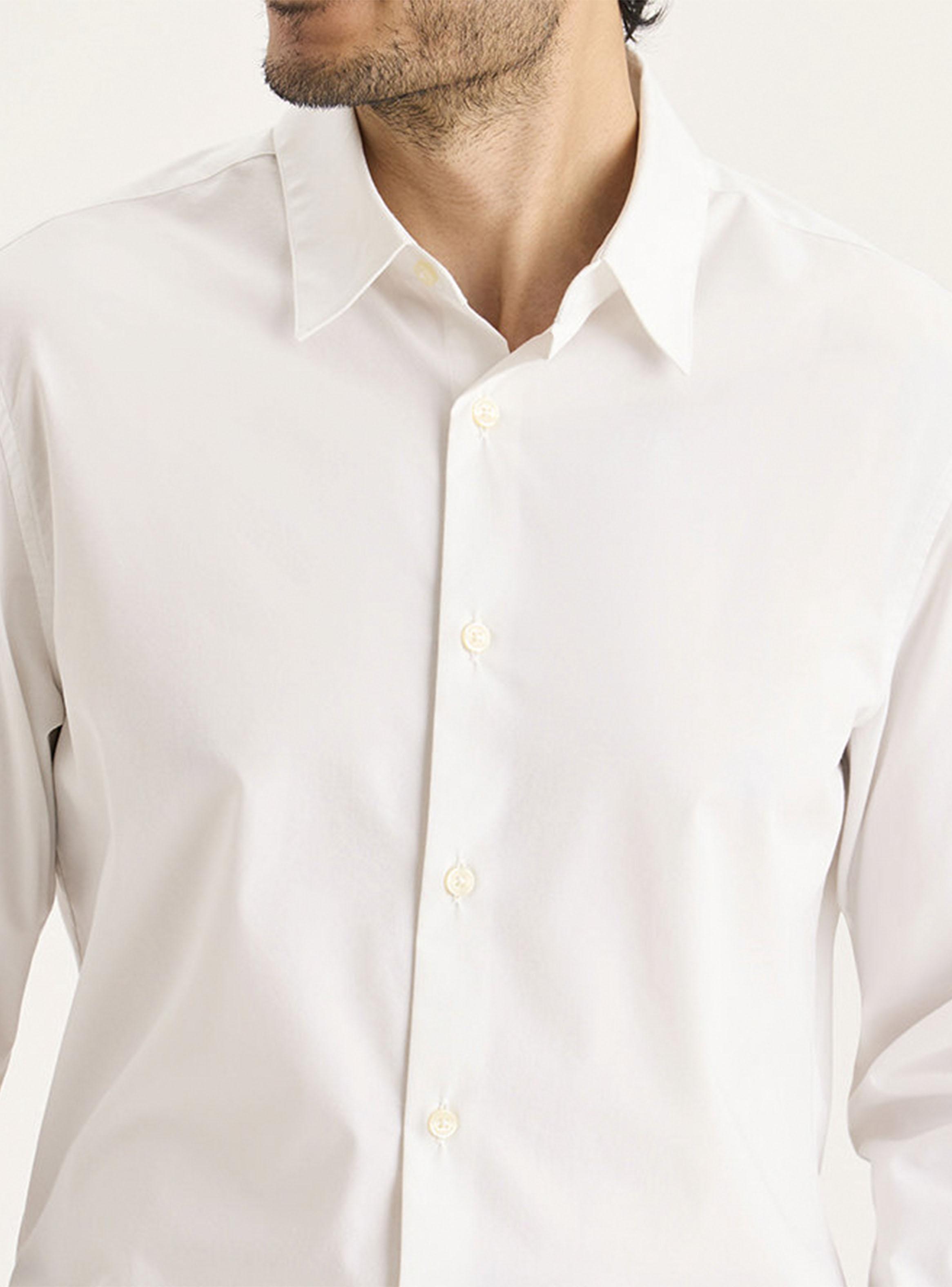 Camisa Manga Larga Lisa Regular Botones-2