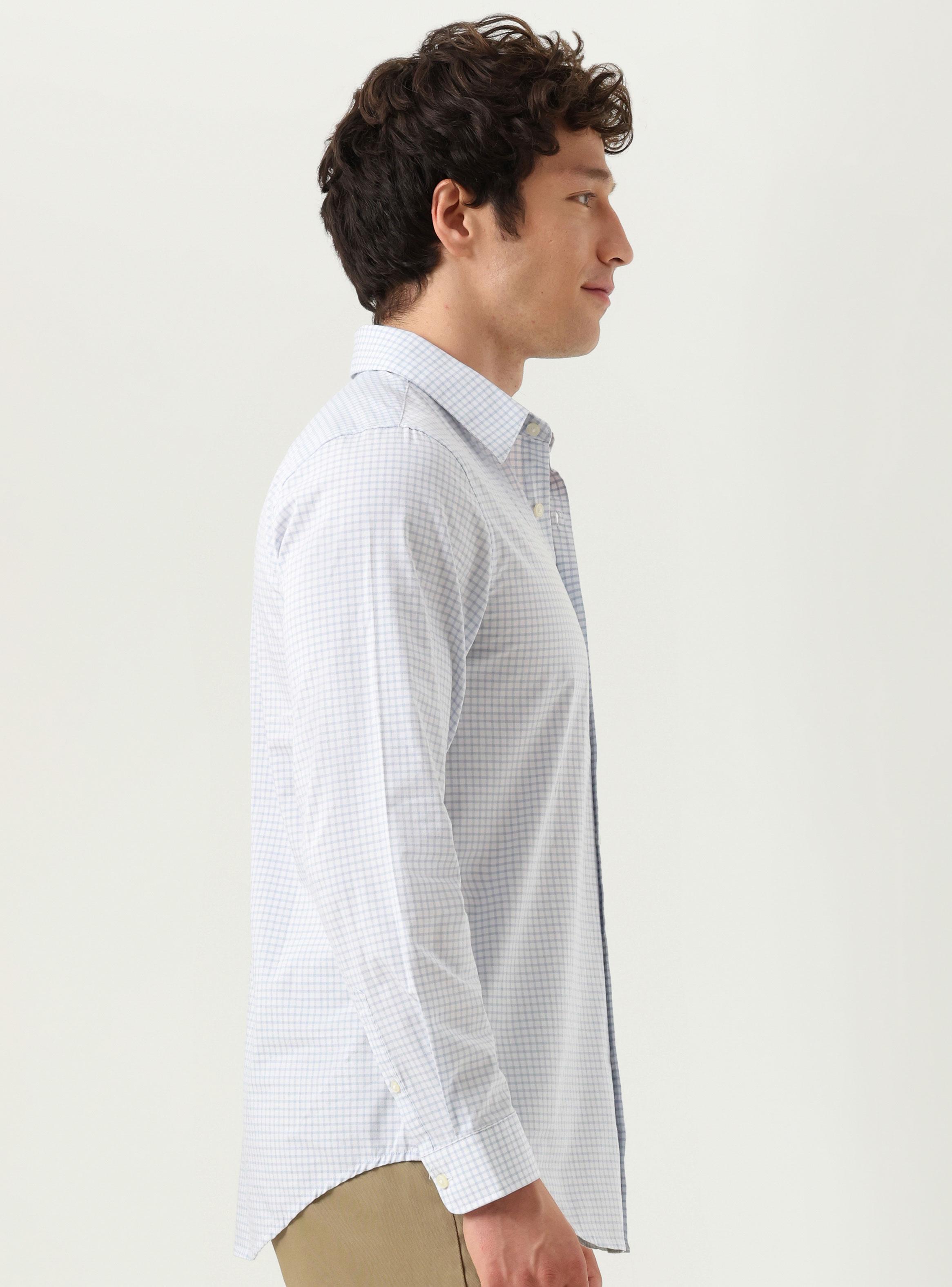 Camisa Manga Larga Mini Estampado Cuadros-2