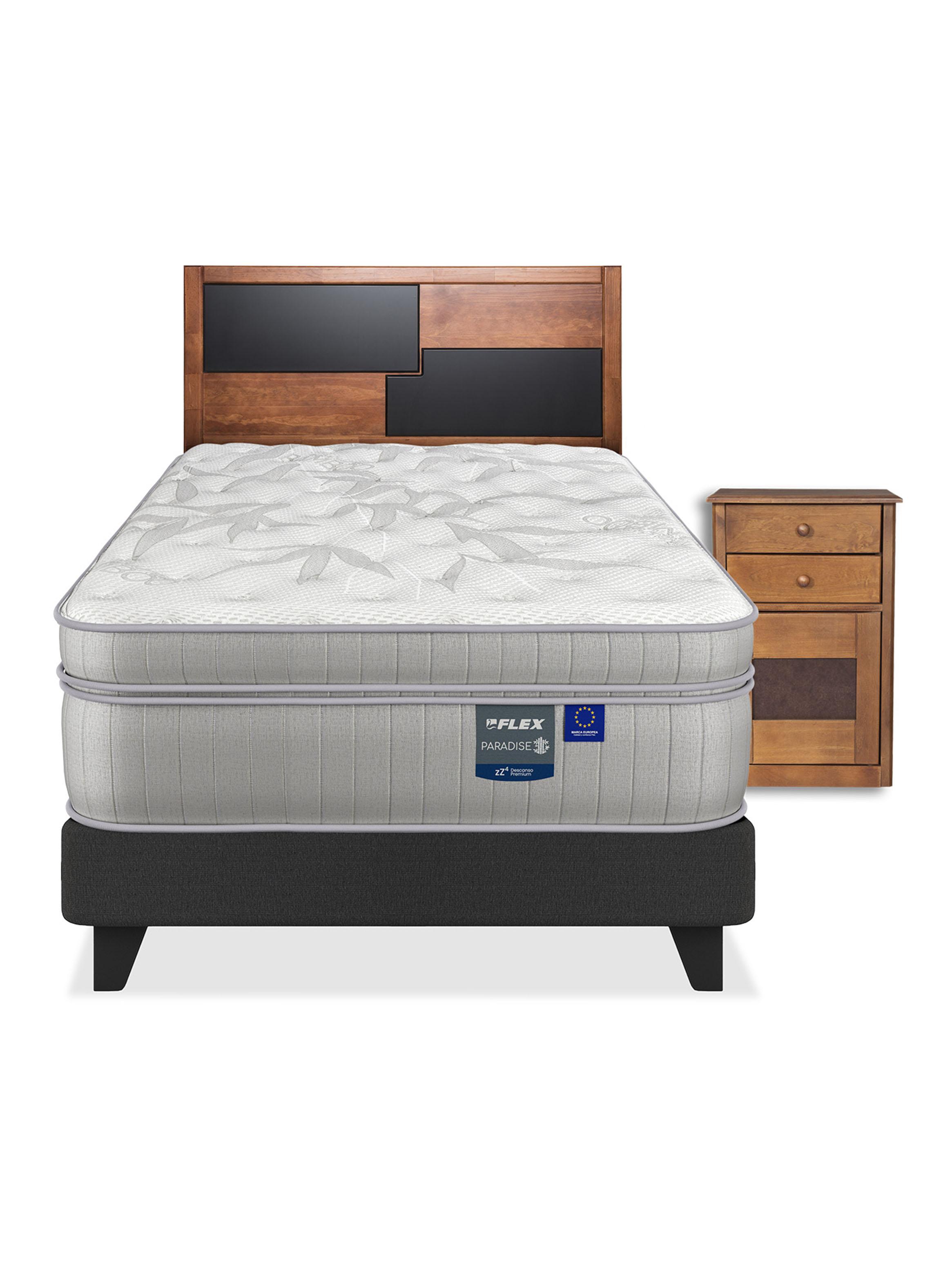 Cama Europea Paradise 1.5 Plazas (105x200 cm) + Set Colonia-1