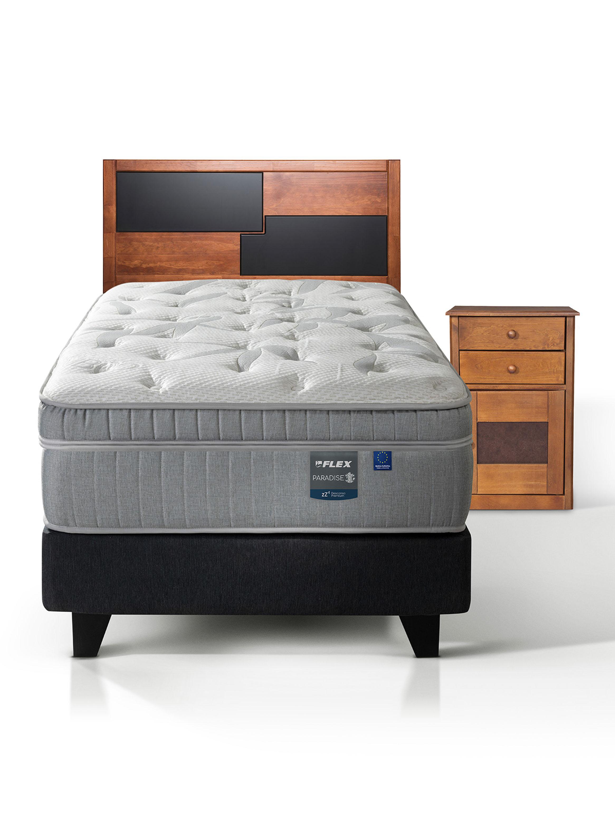 Cama Europea Paradise 1.5 Plazas + Set Colonia-2