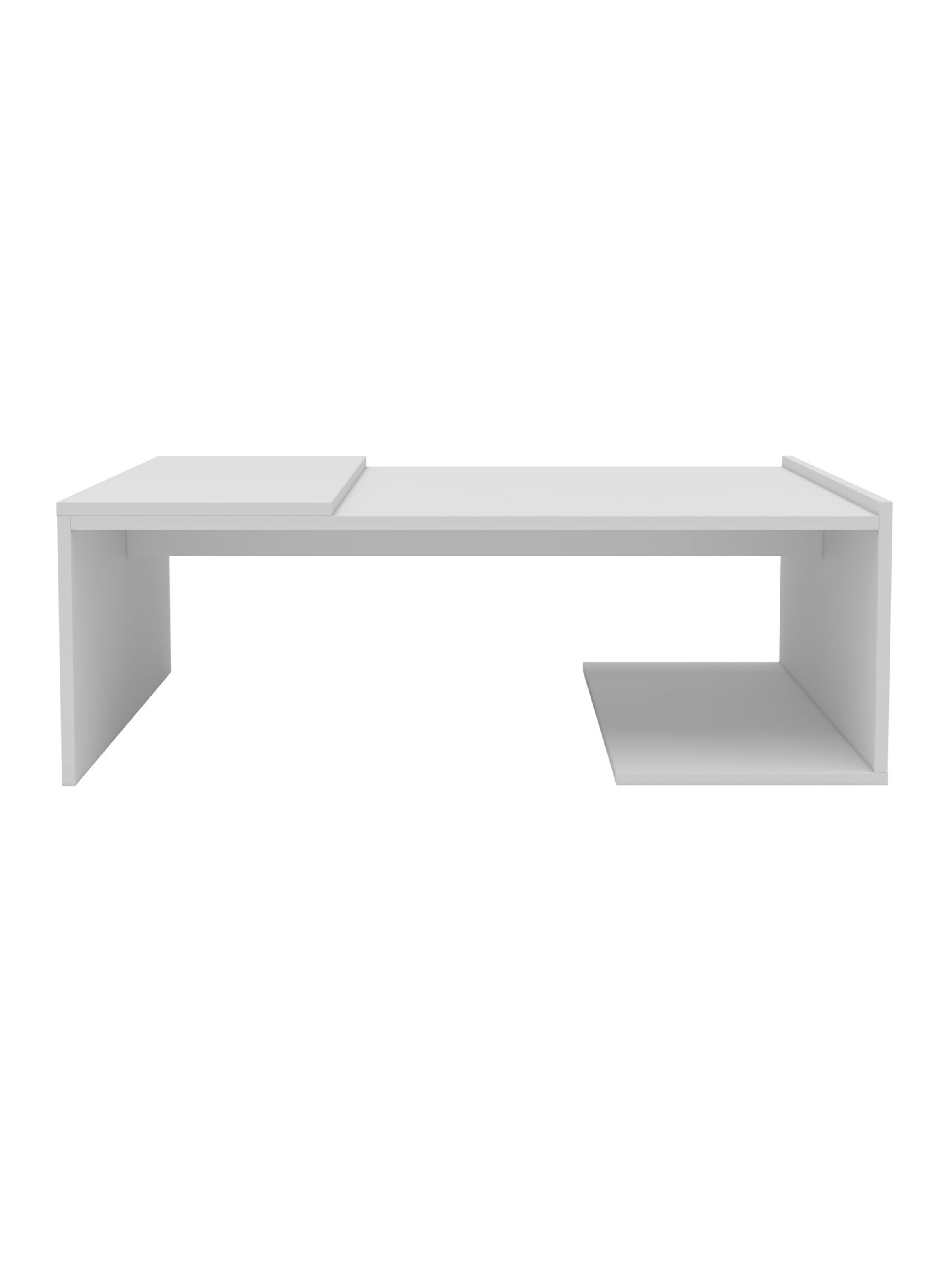 Mesa de Centro Torino 89.5x54x31 cm Blanca-2