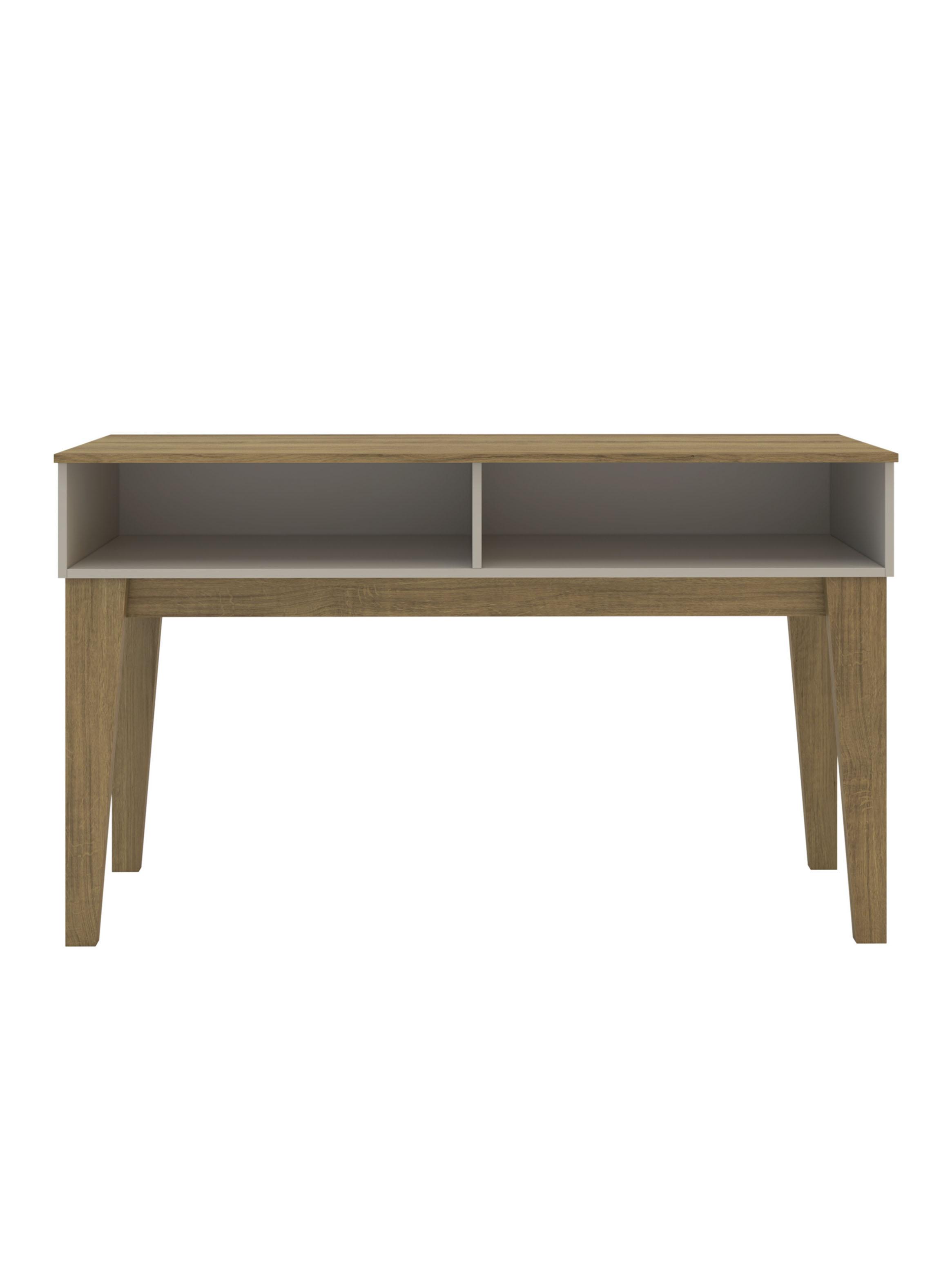 Arrimo Isis 136x38.5x80.5 cm Roble y Blanco-4